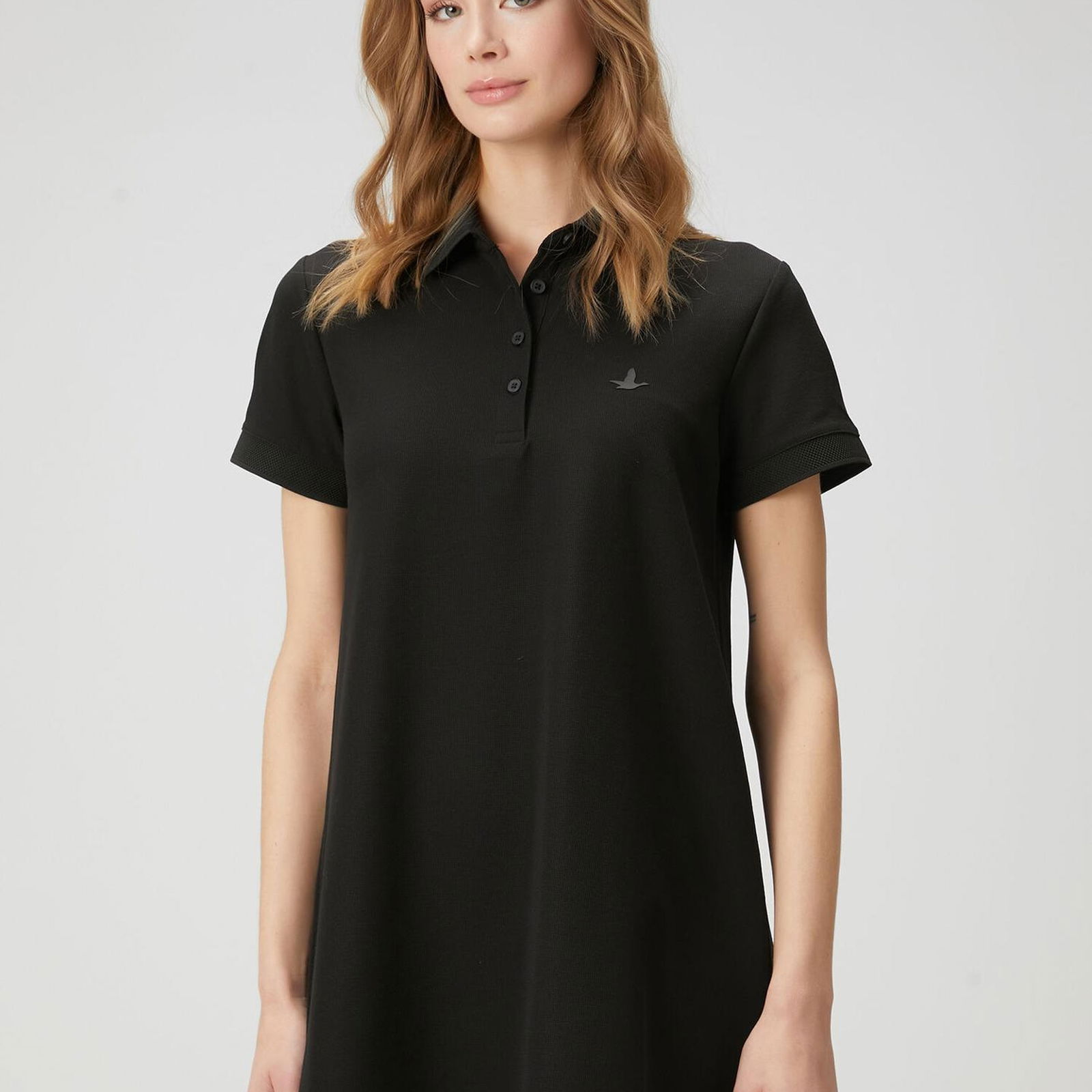 Beymen Club Kadin Siyah Polo Yaka Mini Elbise