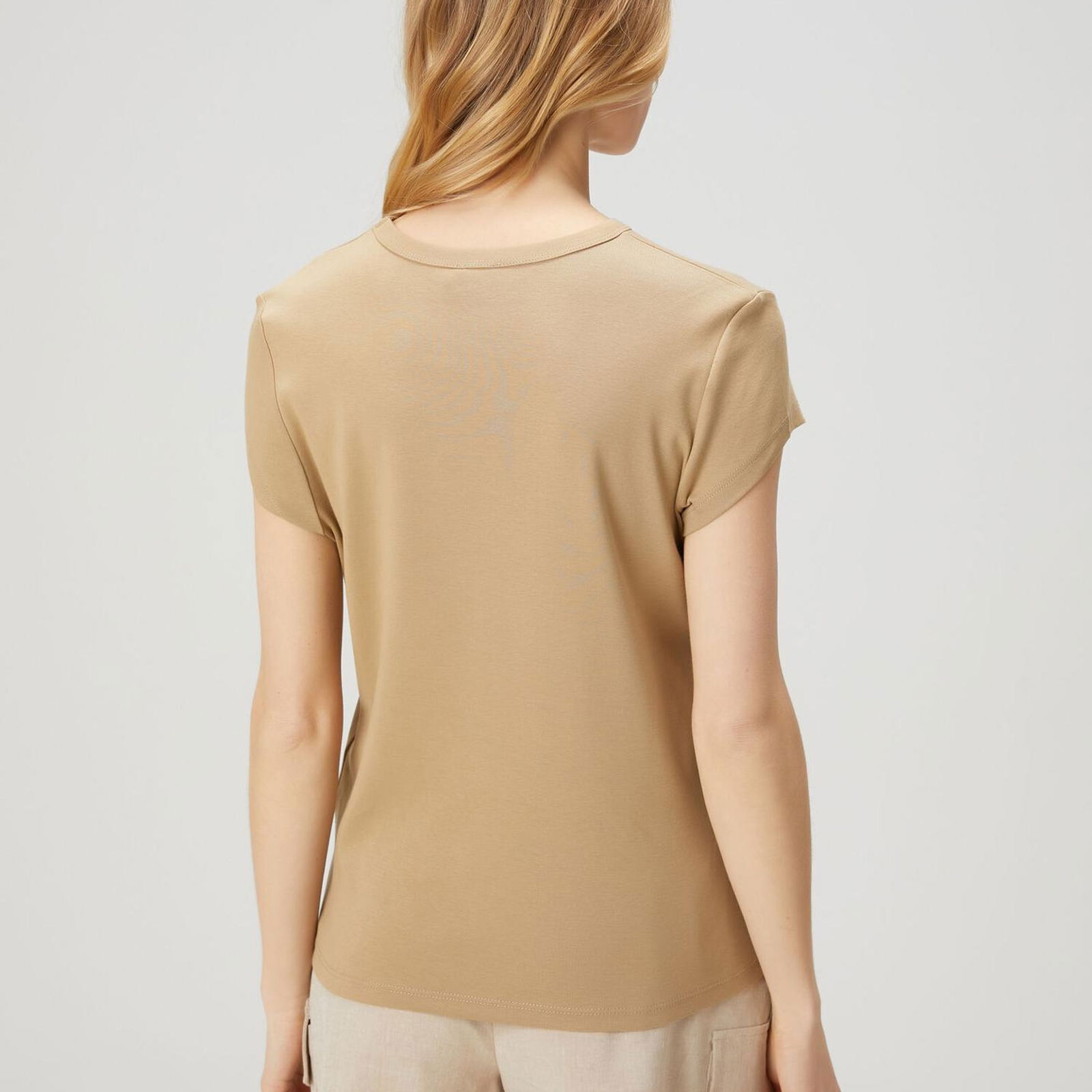 Beymen Club Kadin Bej Basic T-shirt
