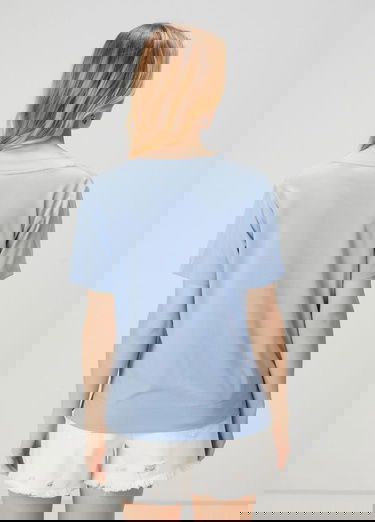  Beymen Club Kadin Mavi Basic T-shirt