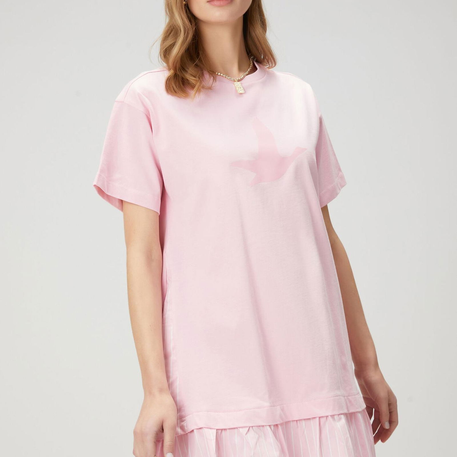 Beymen Club Kadin Pembe Logo Detaylı Mini Elbise