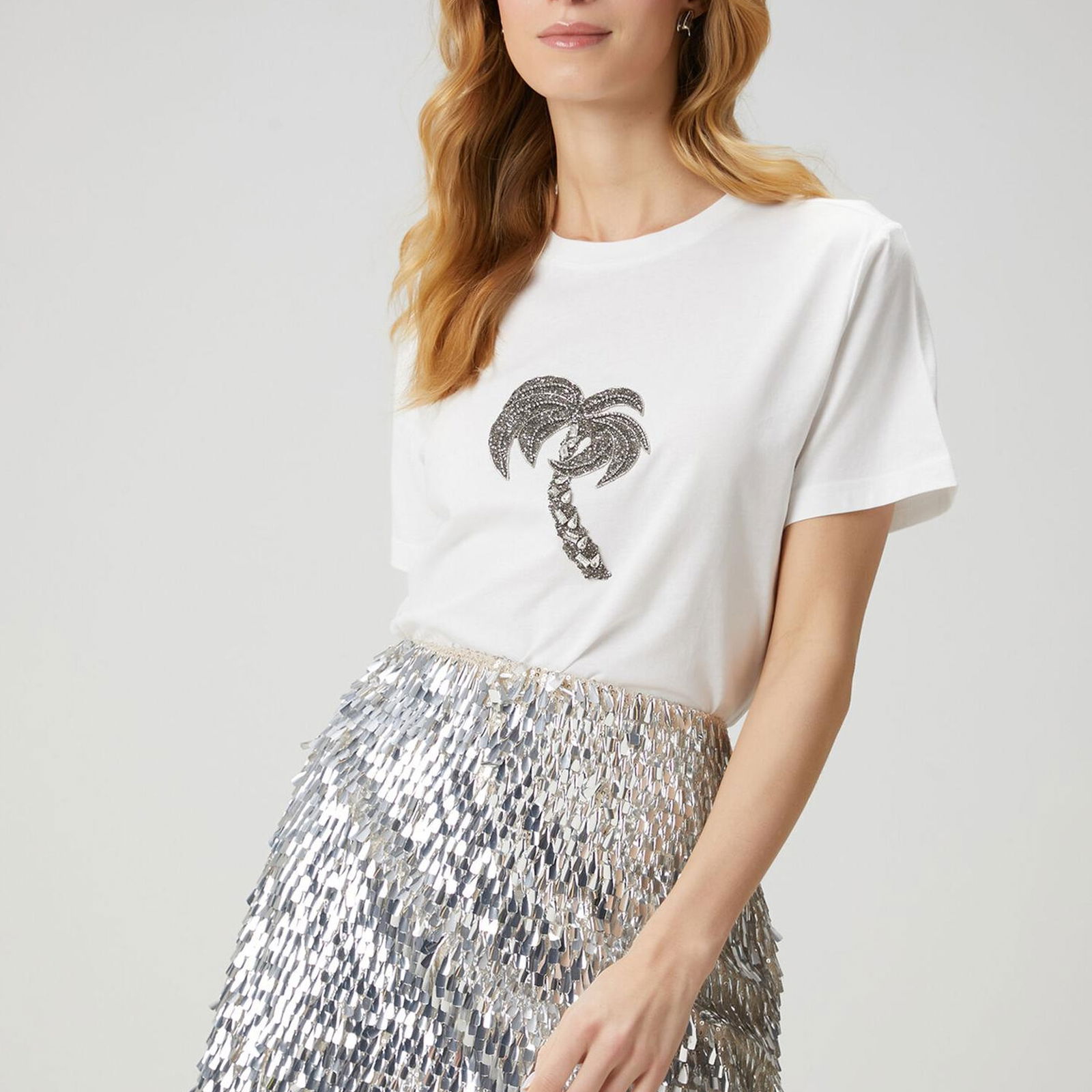 Beymen Club Kadin Beyaz İşleme Detaylı T-shirt