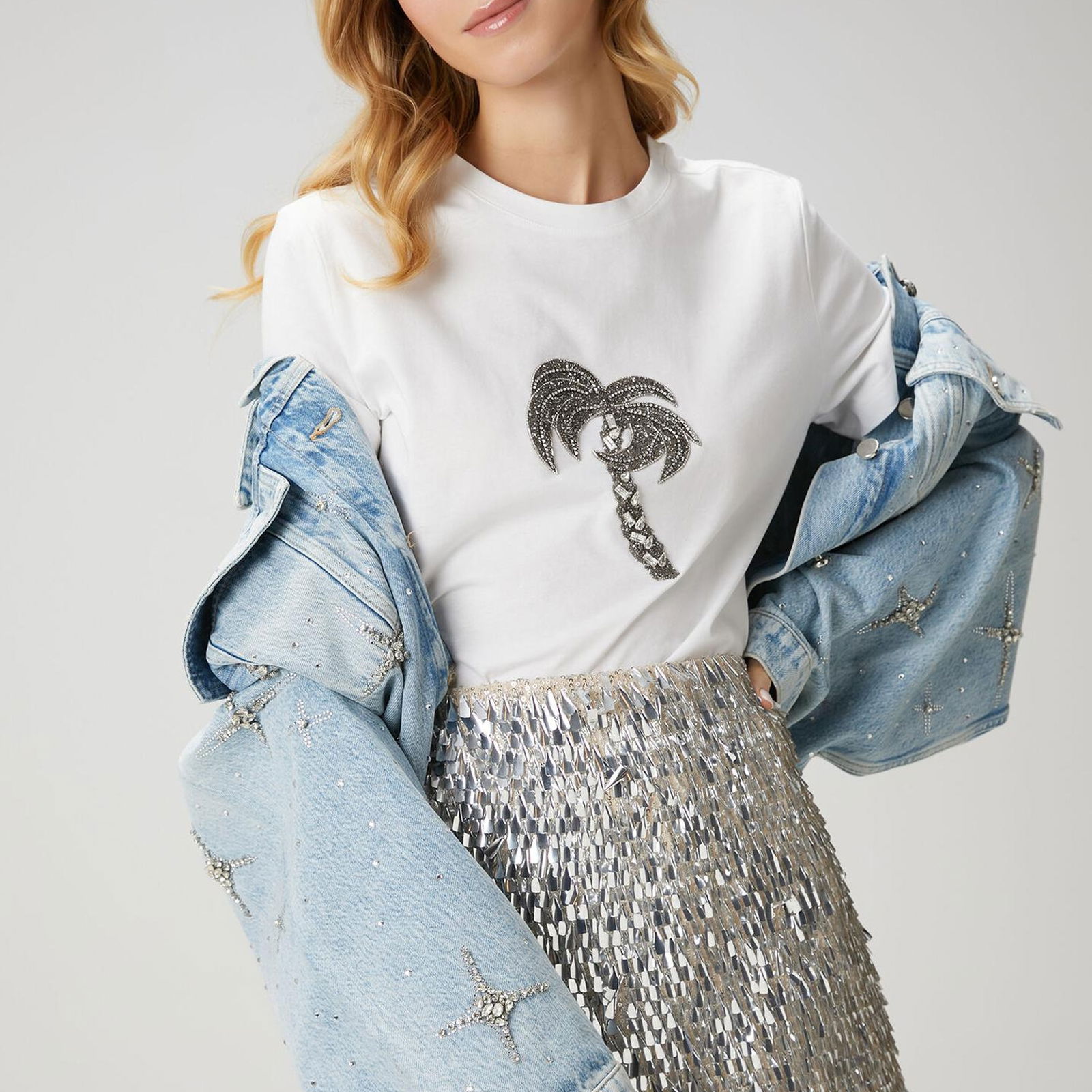 Beymen Club Kadin Beyaz İşleme Detaylı T-shirt