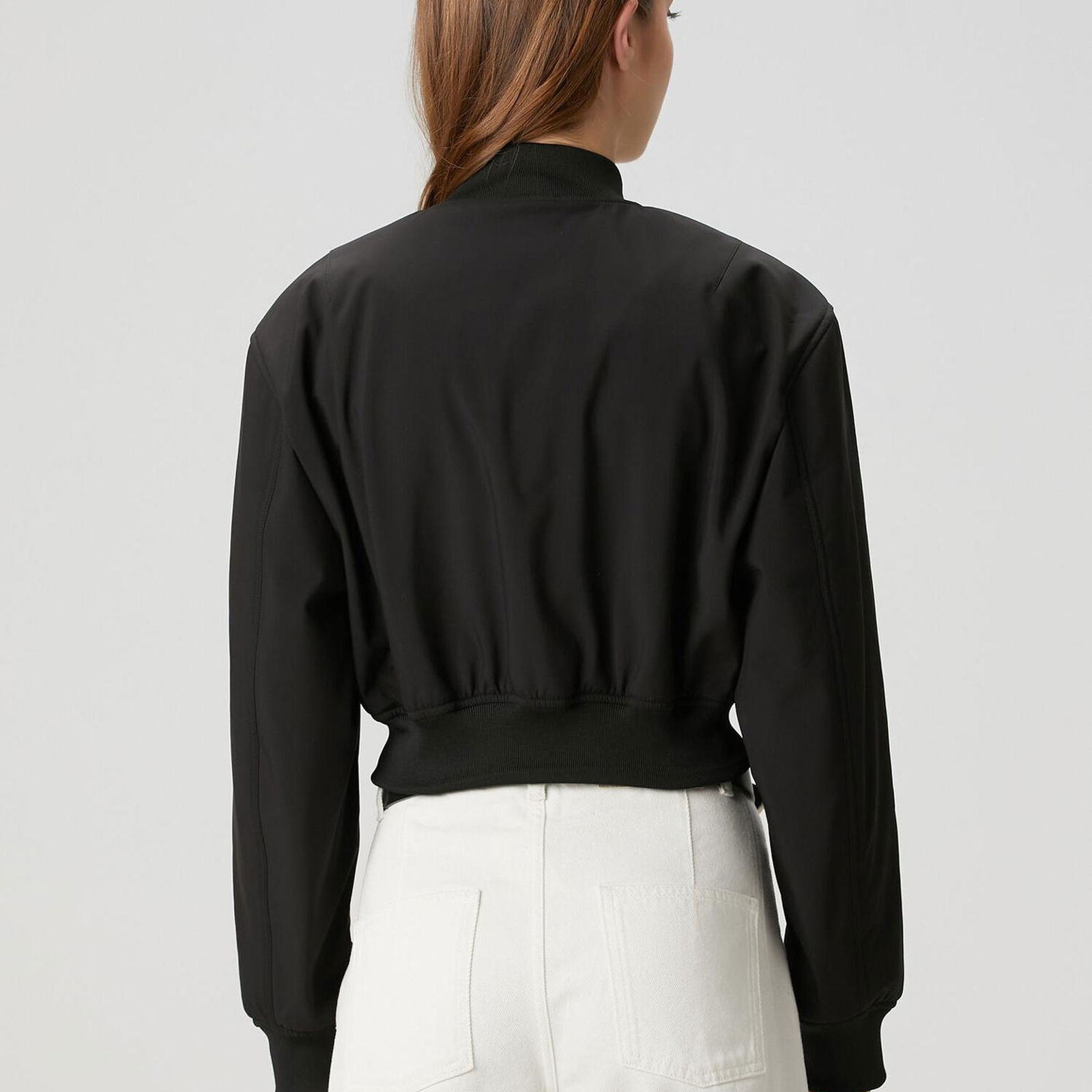 Beymen Club Kadin Siyah Crop Bomber Mont