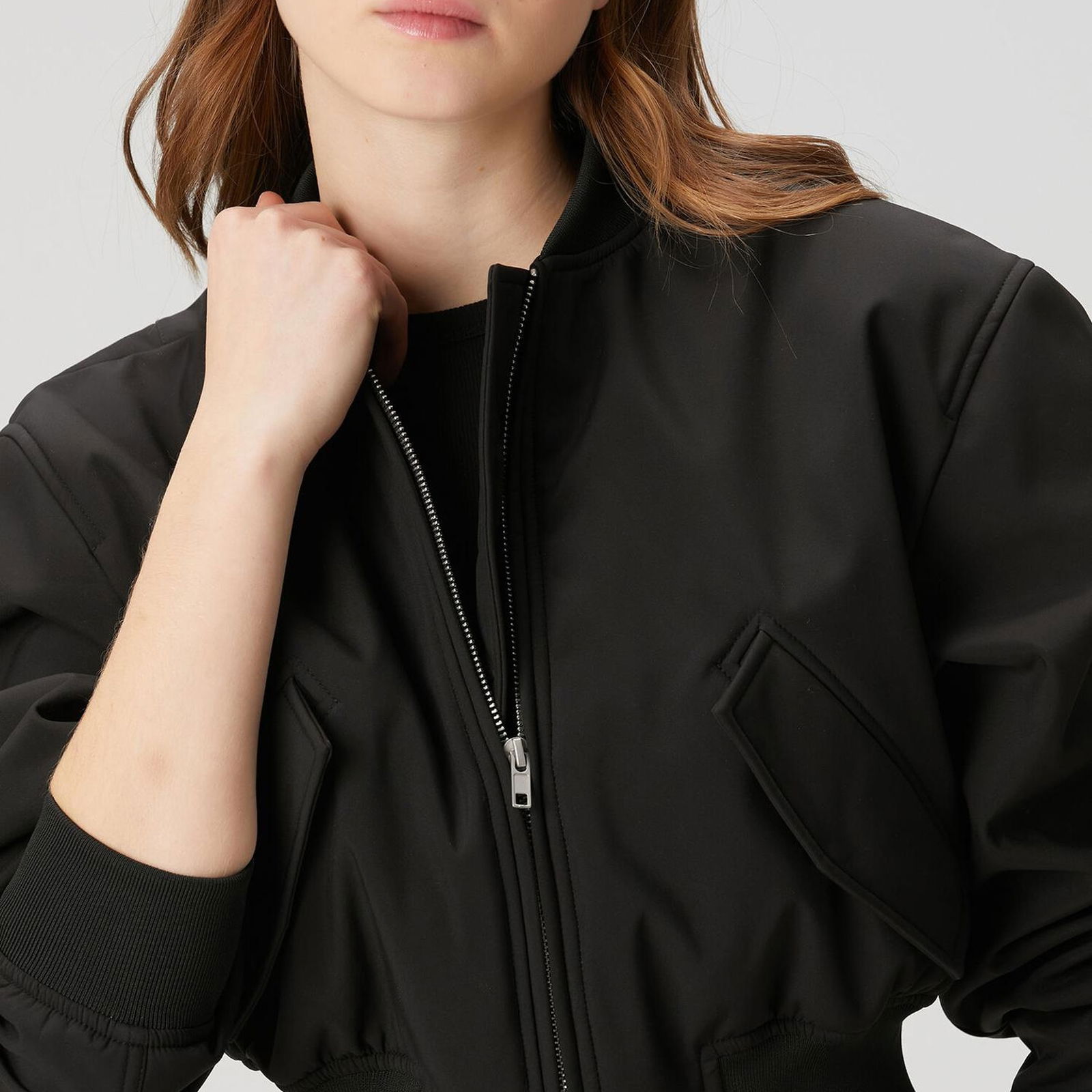 Beymen Club Kadin Siyah Crop Bomber Mont