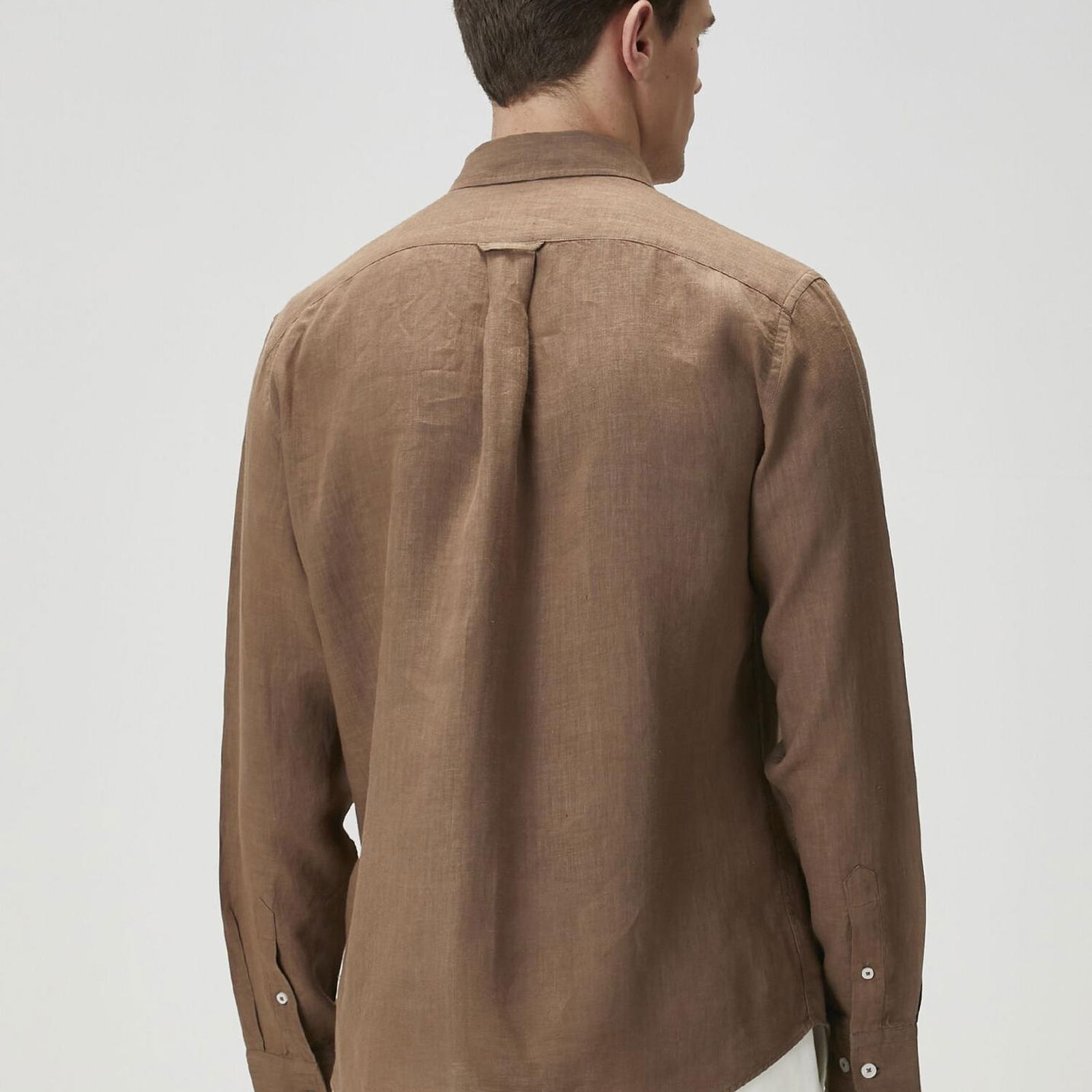 Beymen Club Erkek Comfort Fit Vizon Keten Gömlek