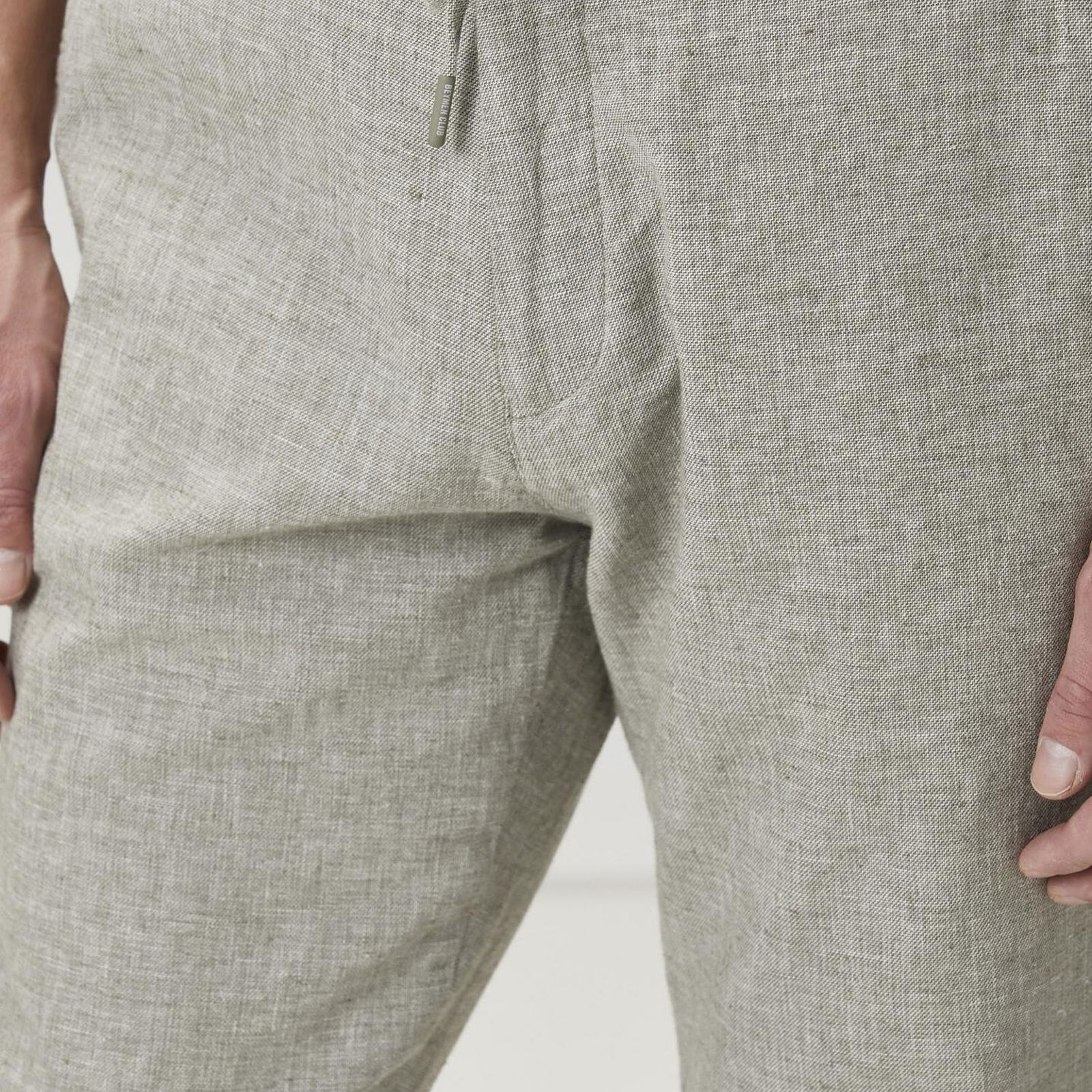 Beymen Club Erkek Haki Beli Kordonlu Klasik Pantolon