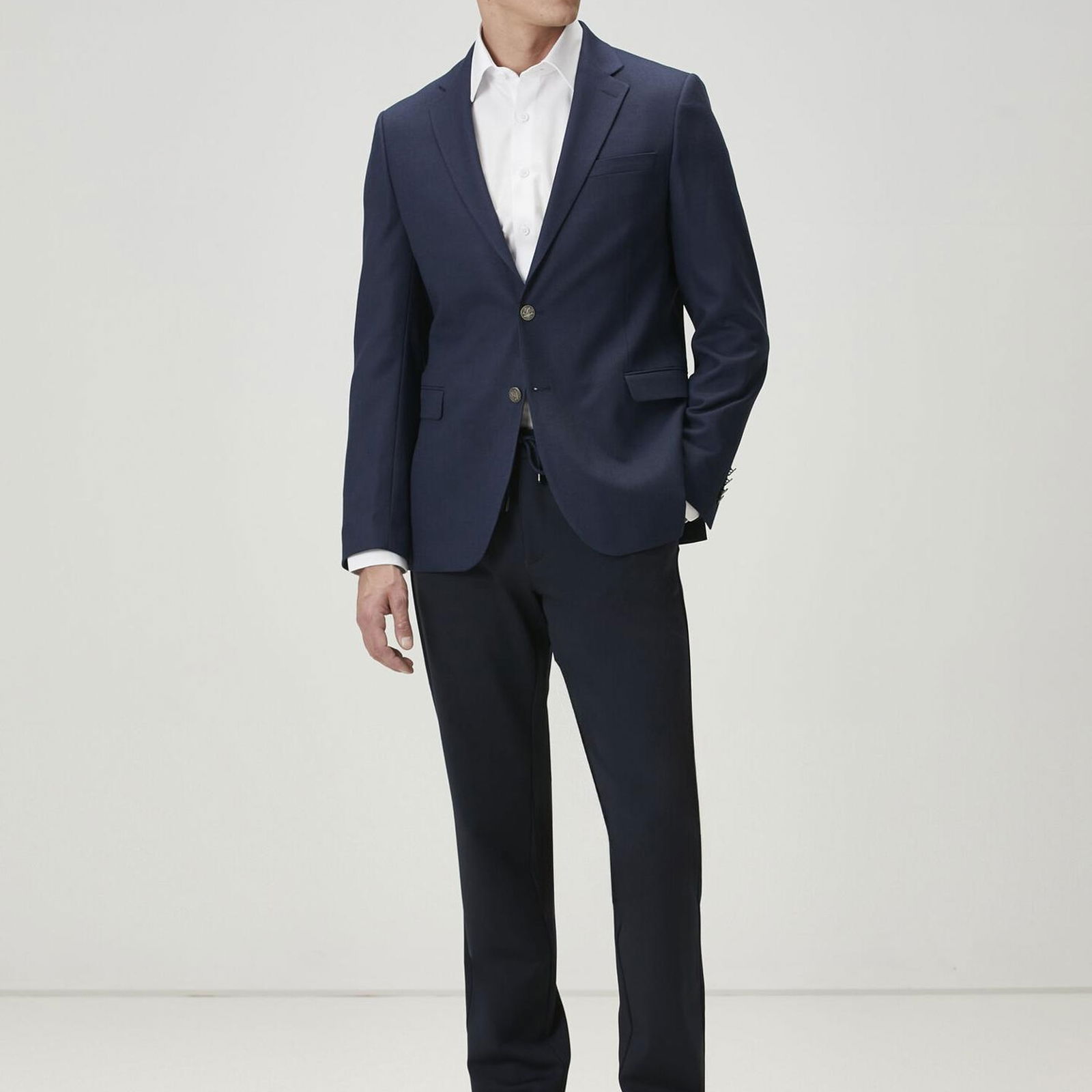 Beymen Club Erkek Lacivert Beli Kordonlu Chino Pantolon