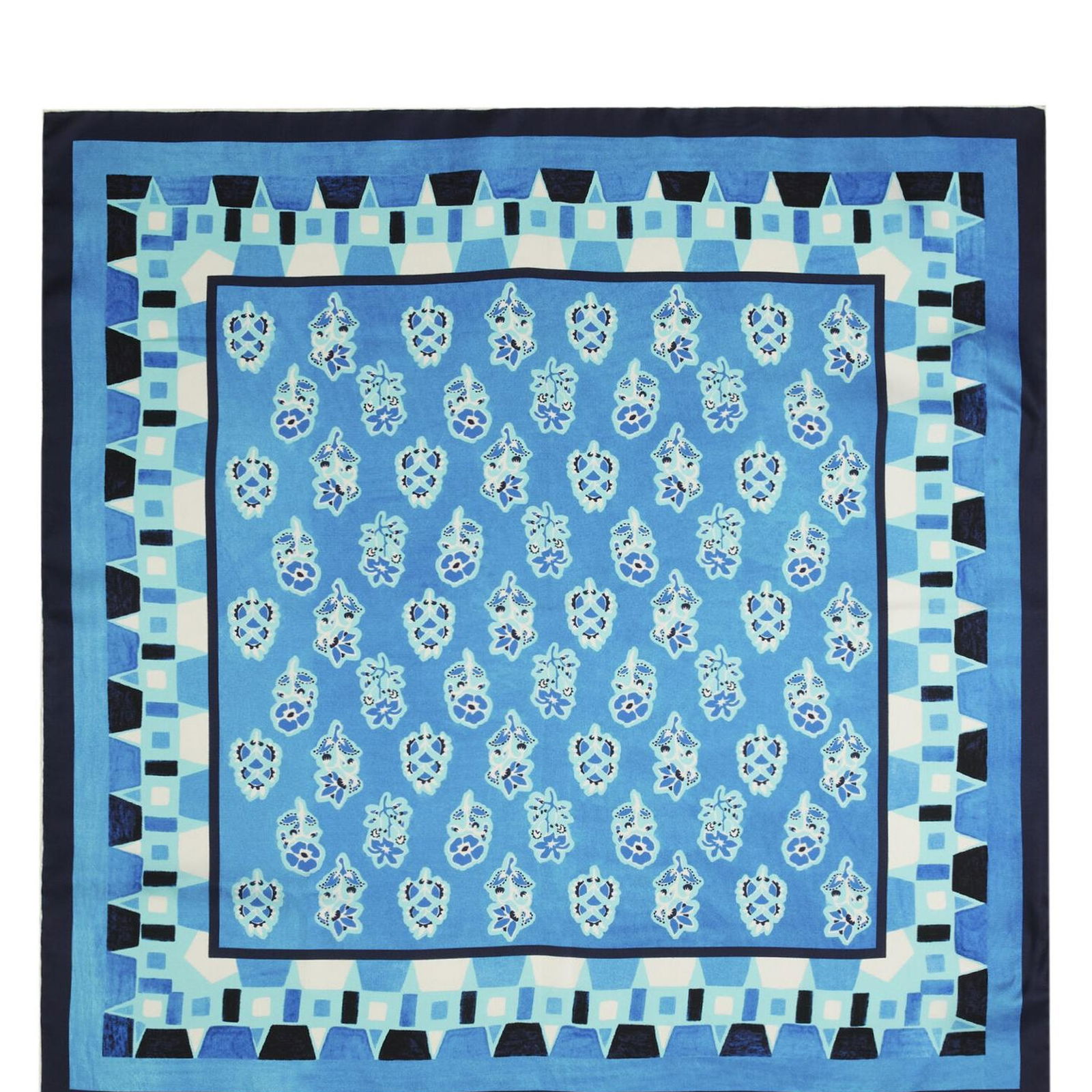 Beymen Club Kadin Mavi 90x90 cm İpek Eşarp