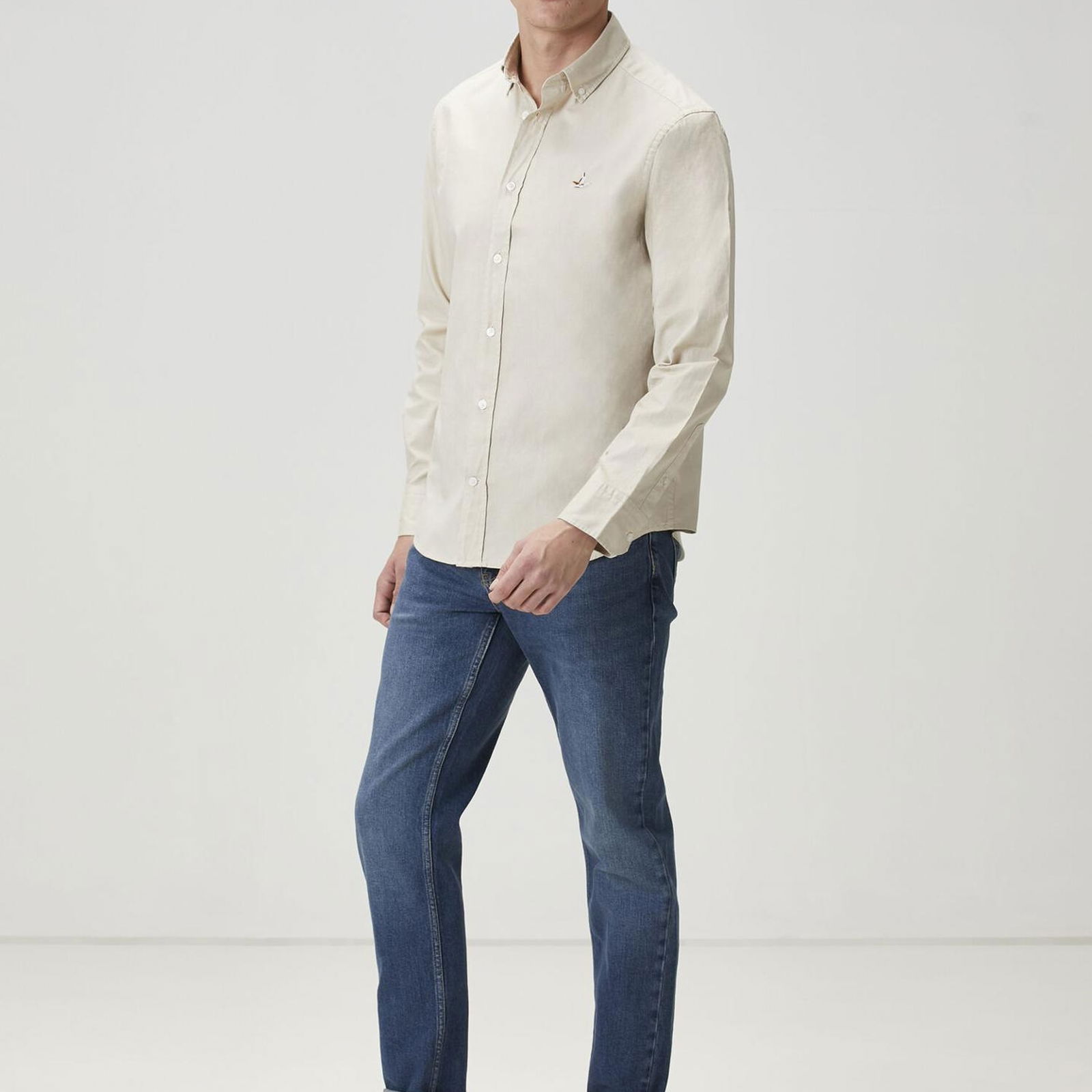 Beymen Club Erkek Comfort Fit Bej Gömlek