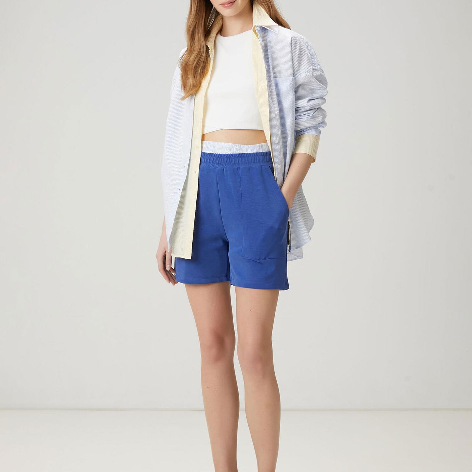 Beymen Club Kadin Kobalt Jersey Şort