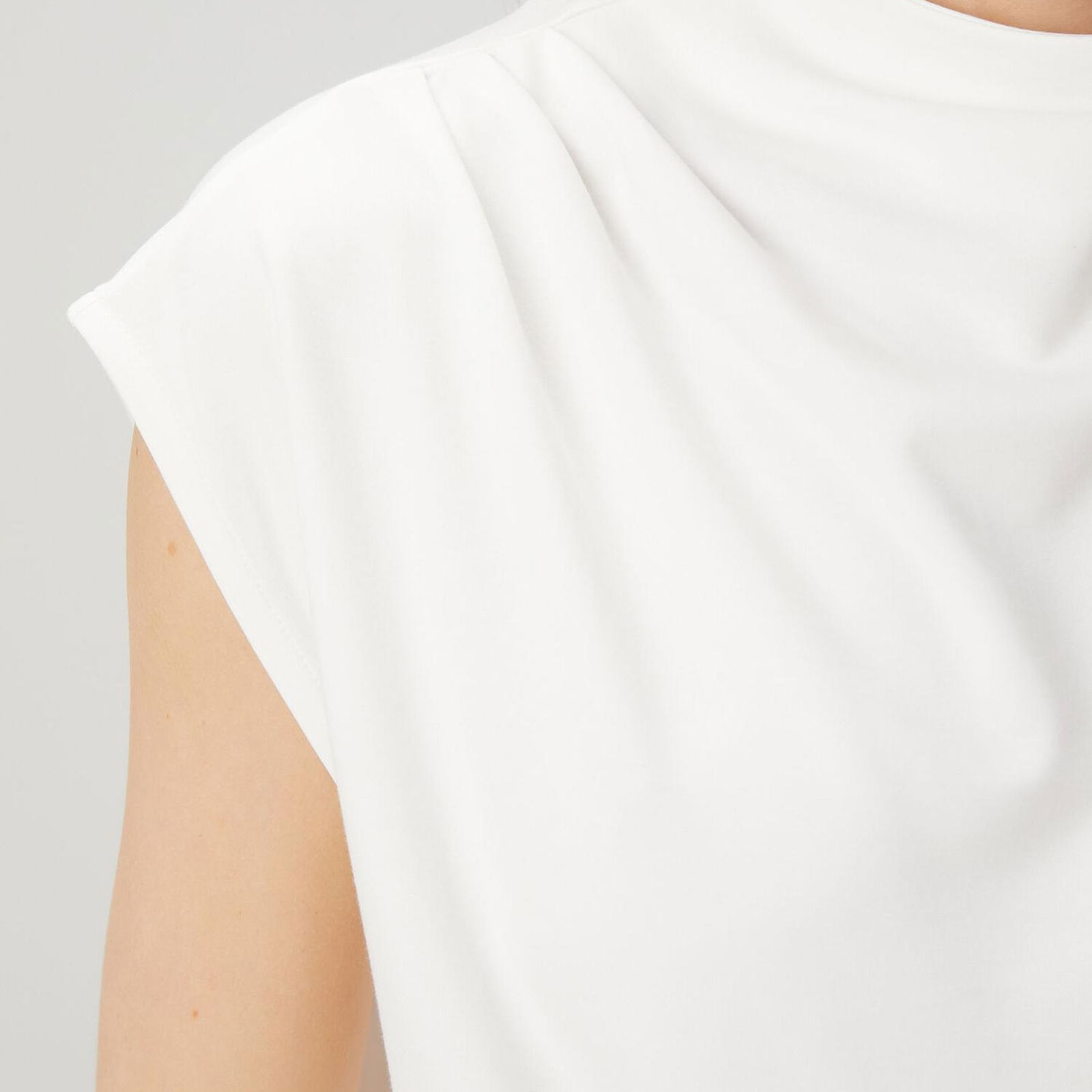 Beymen Club Kadin Beyaz Drape Detaylı T-shirt