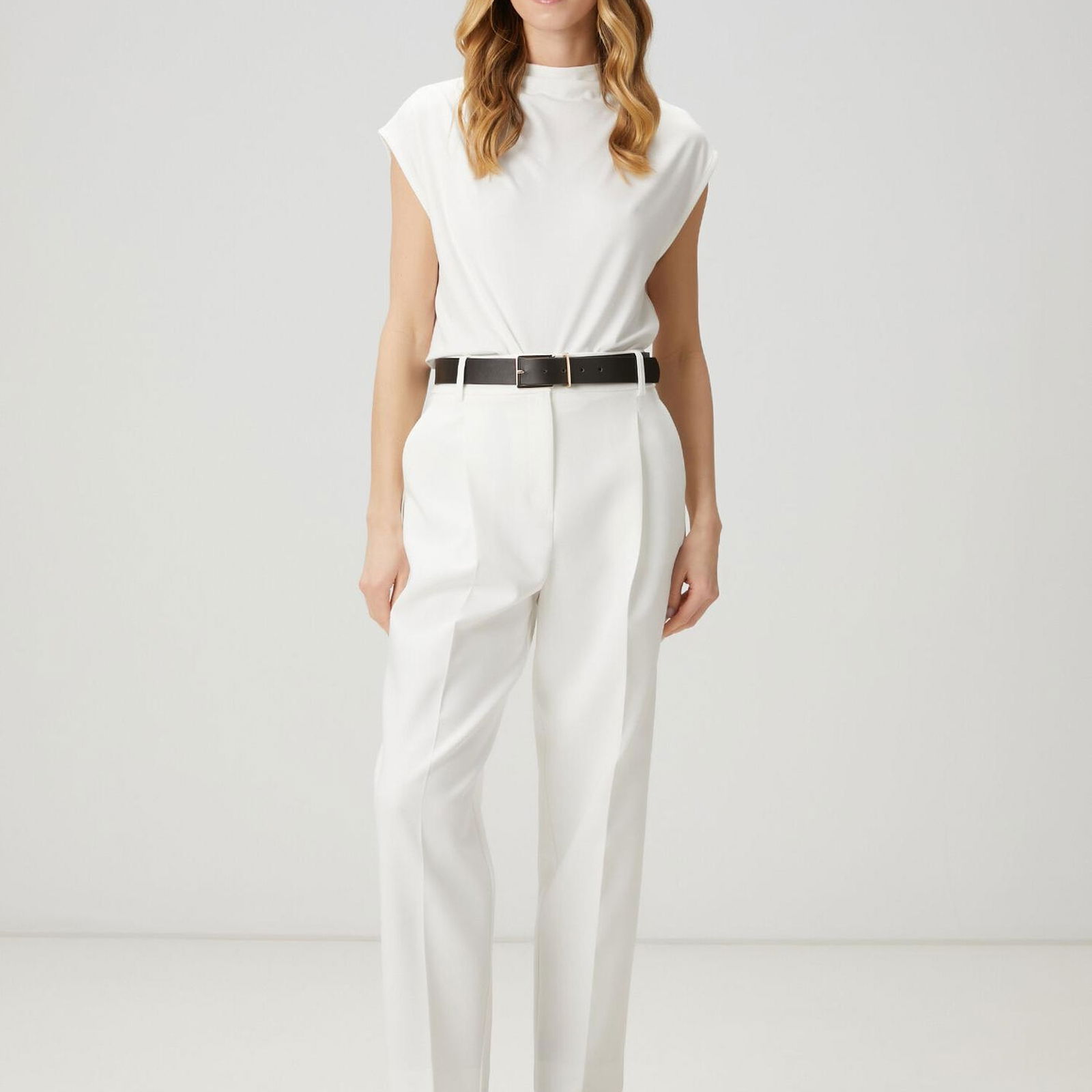 Beymen Club Kadin Beyaz Drape Detaylı T-shirt