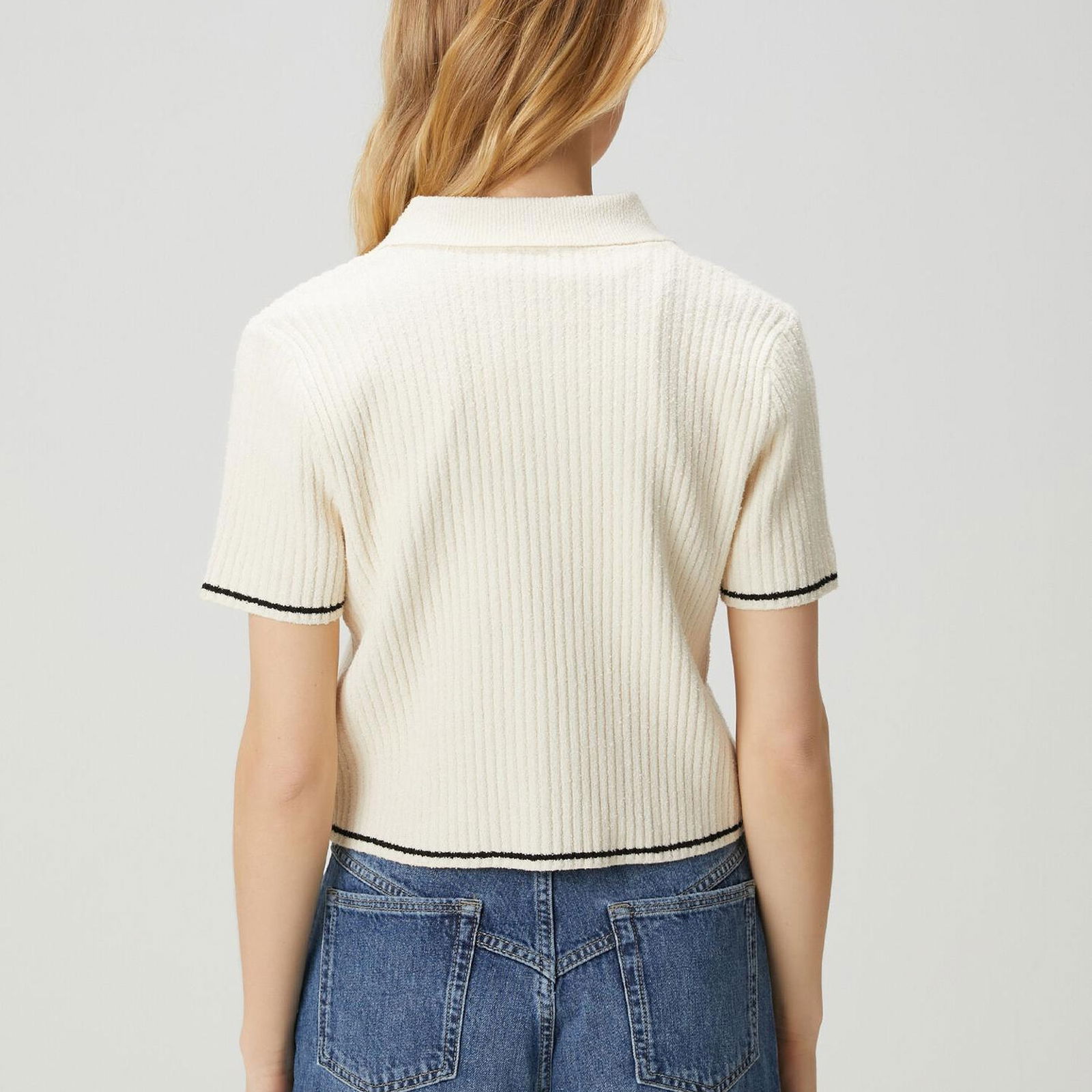 Beymen Club Kadin Ekru Crop Polo Hırka