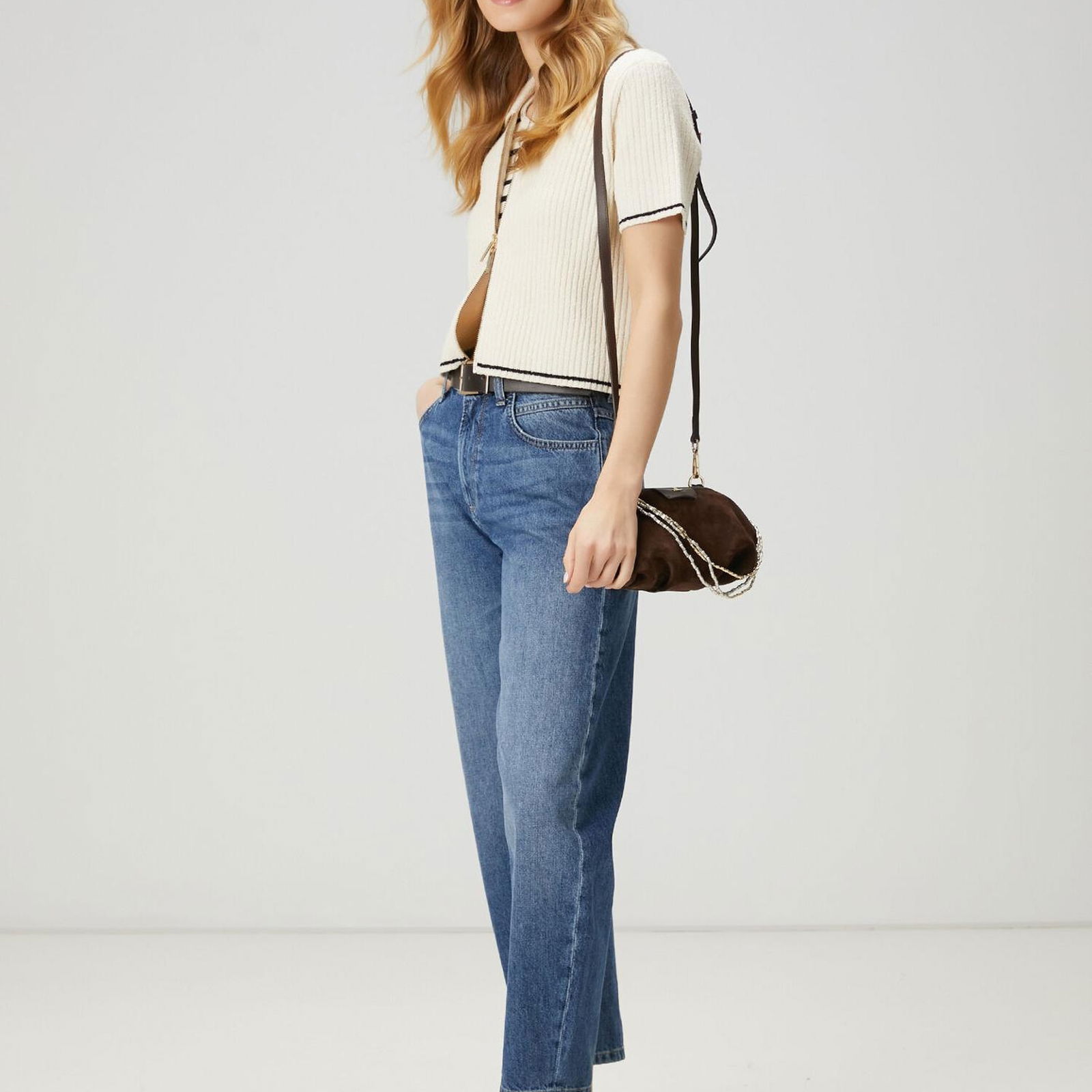 Beymen Club Kadin Ekru Crop Polo Hırka