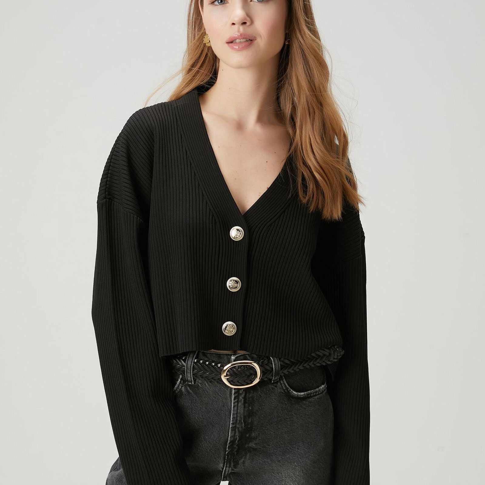 Beymen Club Kadin Siyah Crop Hırka