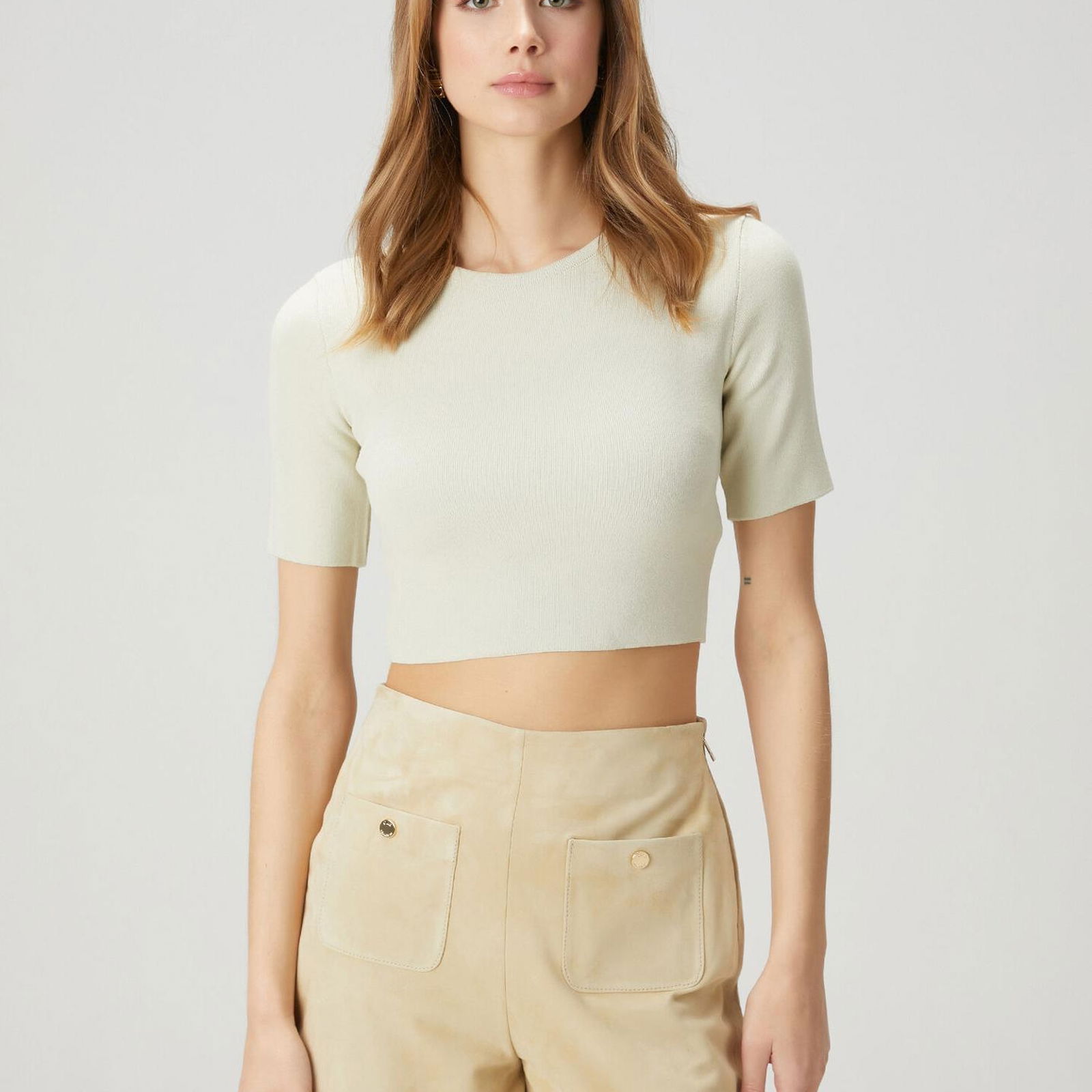 Beymen Club Kadin Su Yeşili Crop Kazak