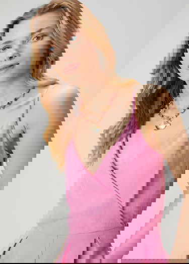  Beymen Club Kadin Pembe Kruvaze Tulum