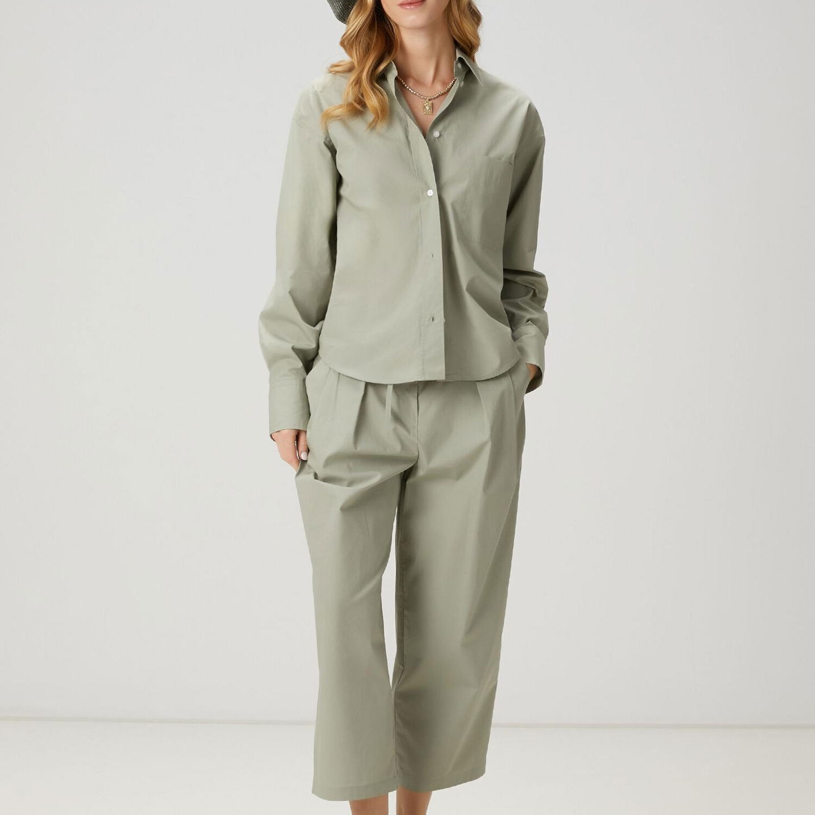 Beymen Club Kadin Mint Poplin Pantolon
