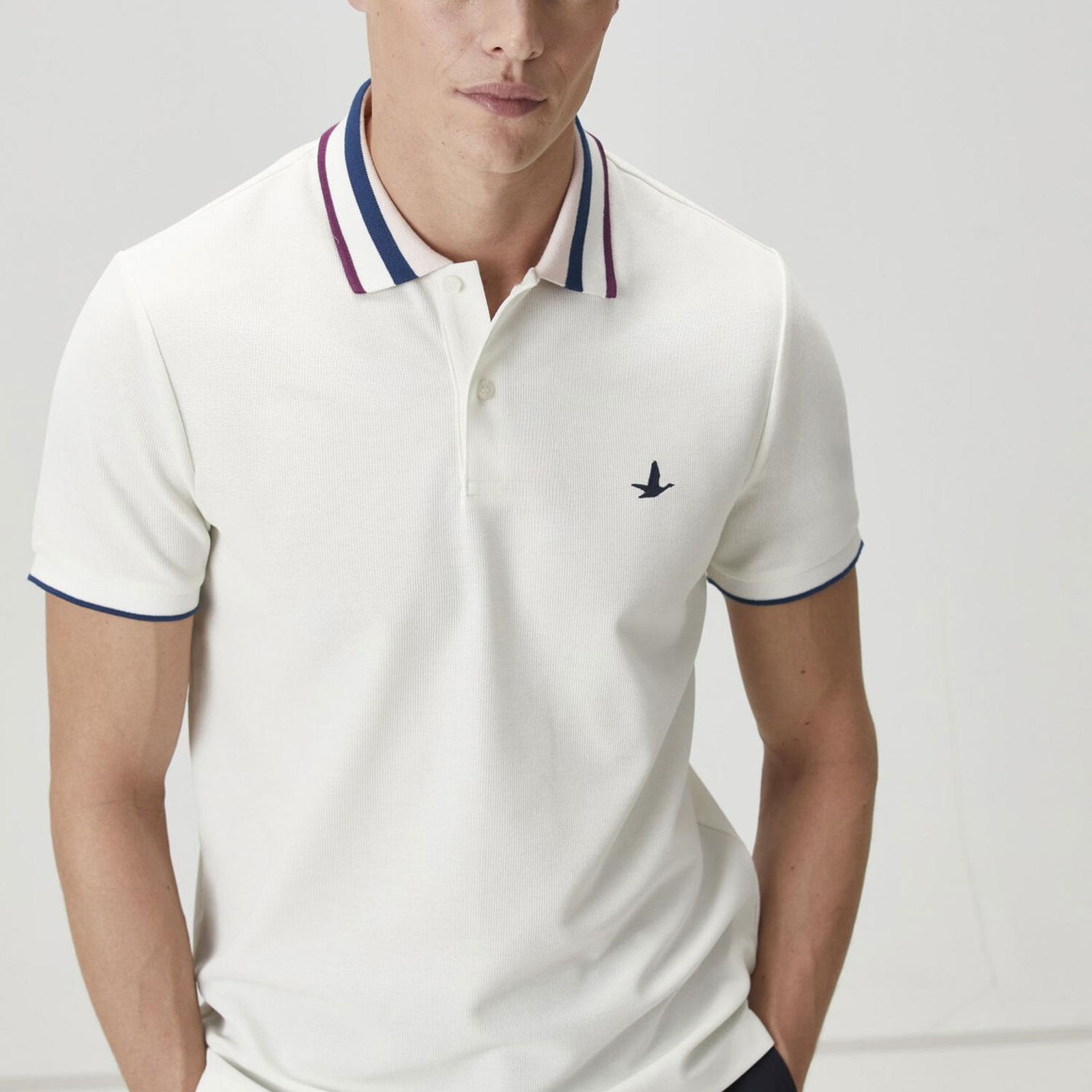 Beymen Club Erkek Comfort Fit Beyaz Polo Yaka T-shirt