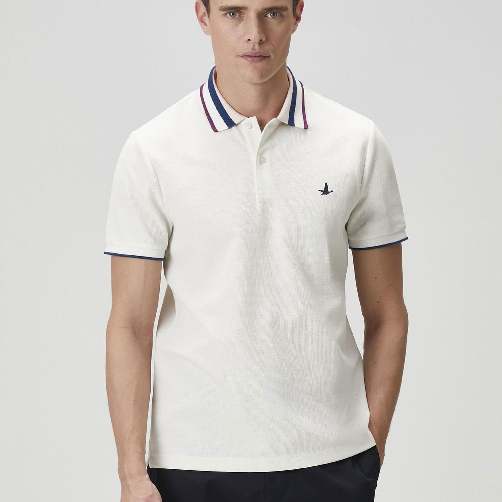 Beymen Club Erkek Comfort Fit Beyaz Polo Yaka T-shirt