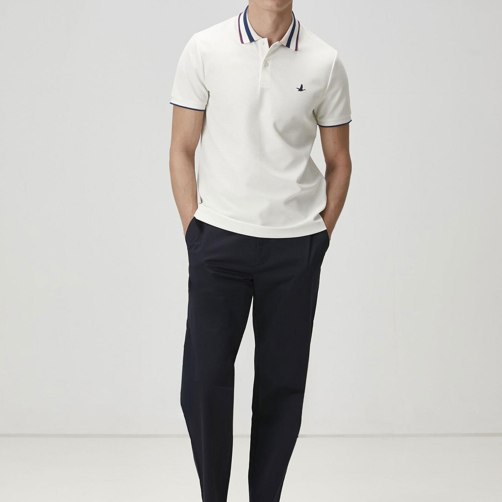 Beymen Club Erkek Comfort Fit Beyaz Polo Yaka T-shirt