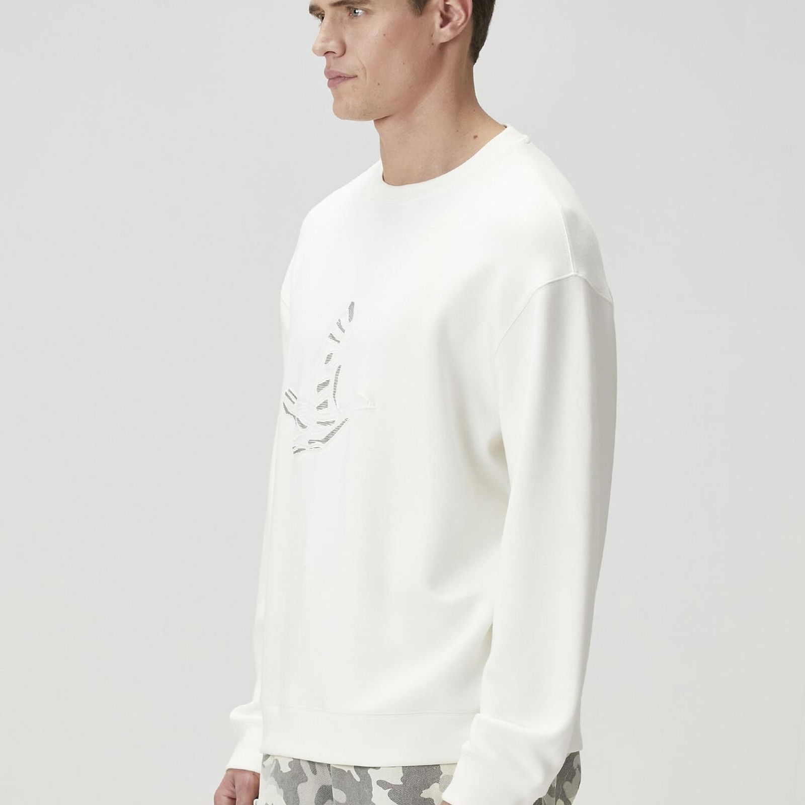 Beymen Club Erkek Kırık Beyaz Sweatshirt