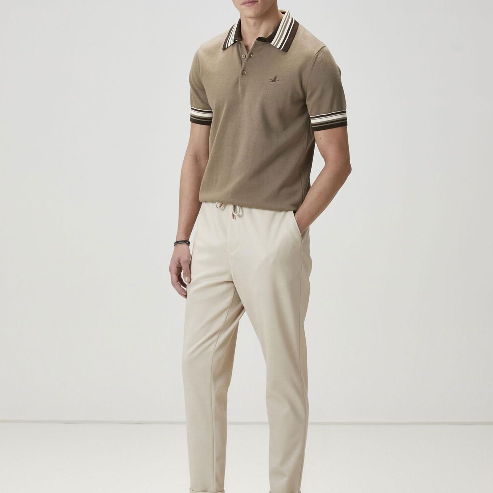 Beymen Club Erkek Bej Dokulu Spor Pantolon