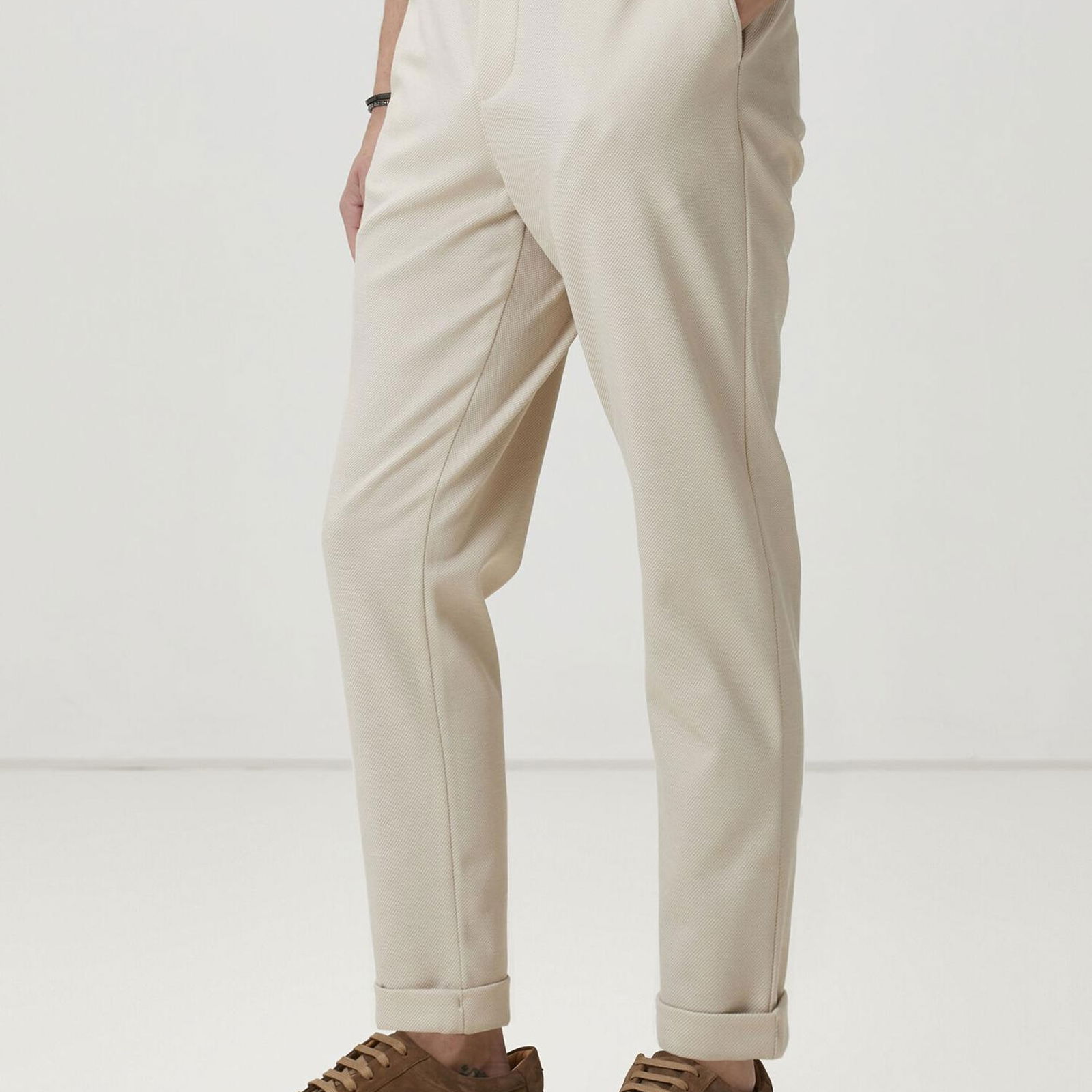 Beymen Club Erkek Bej Dokulu Spor Pantolon