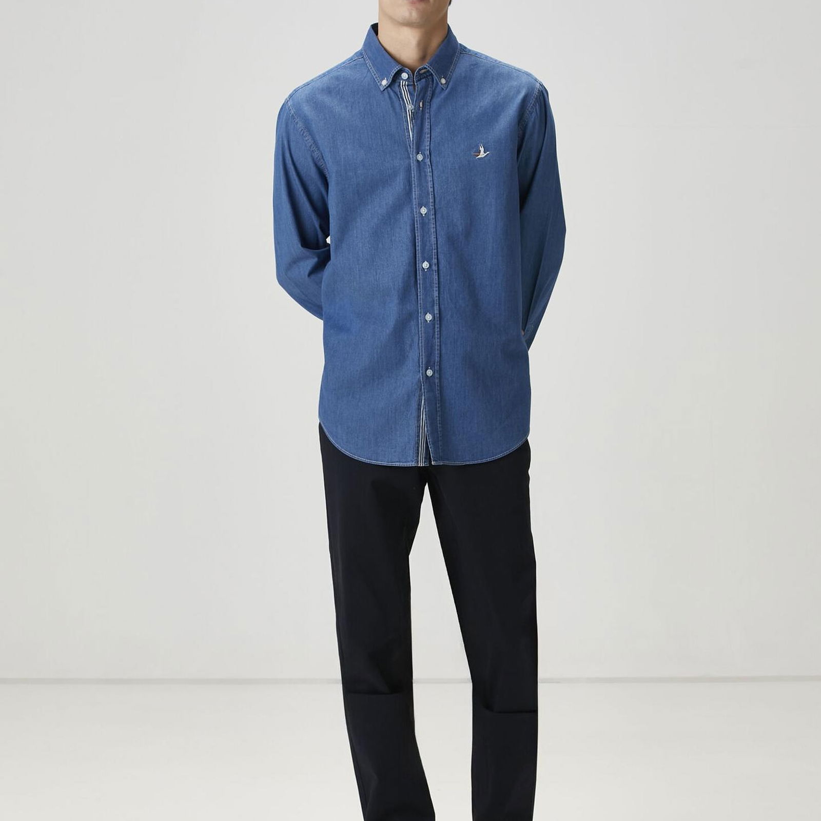Beymen Club Erkek Regular Fit Lacivert Twill Dokulu Chino Pantolon