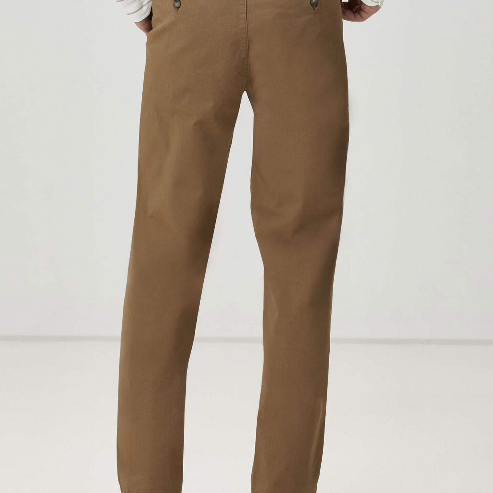 Beymen Club Erkek Regular Fit Vizon Twill Dokulu Chino Pantolon