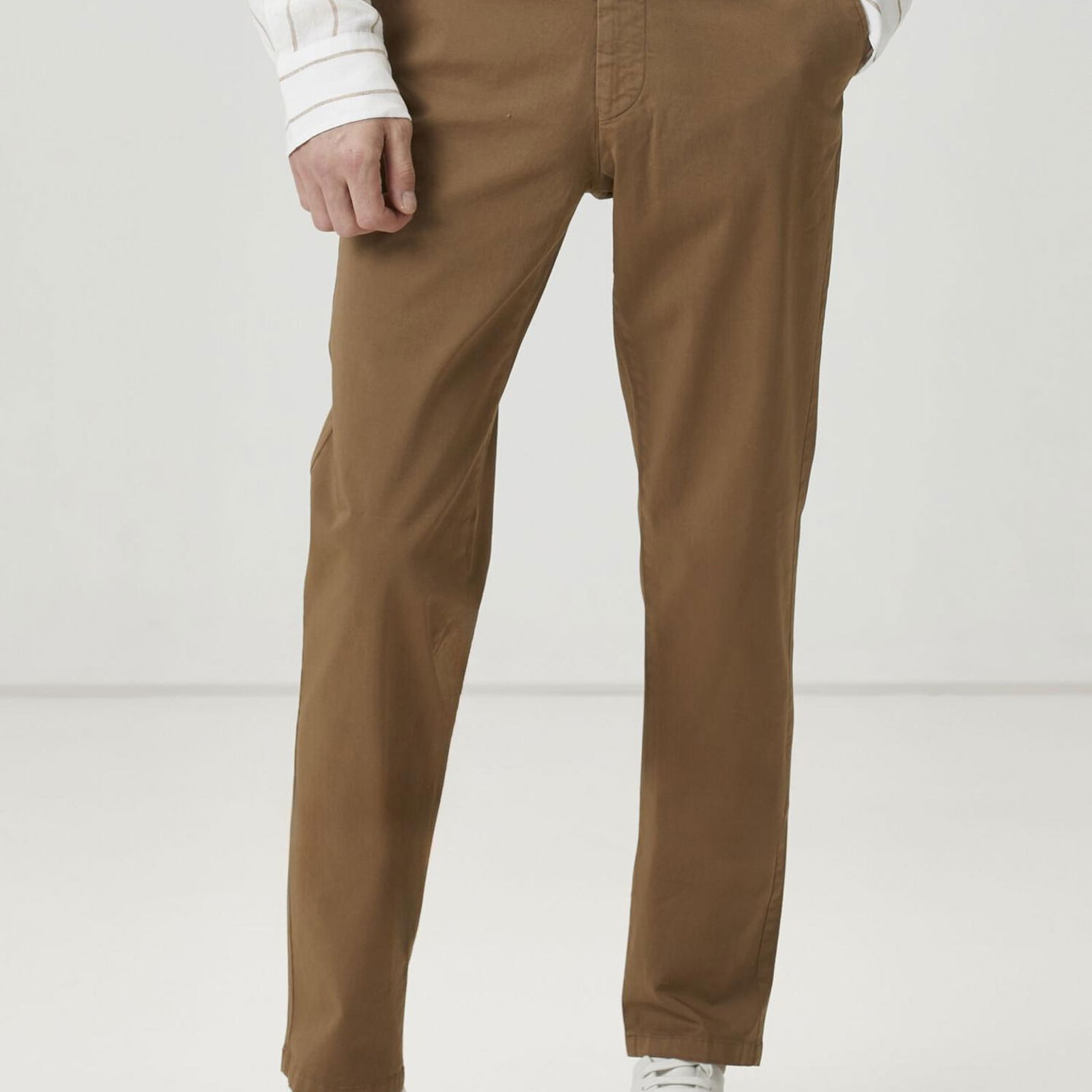 Beymen Club Erkek Regular Fit Vizon Twill Dokulu Chino Pantolon