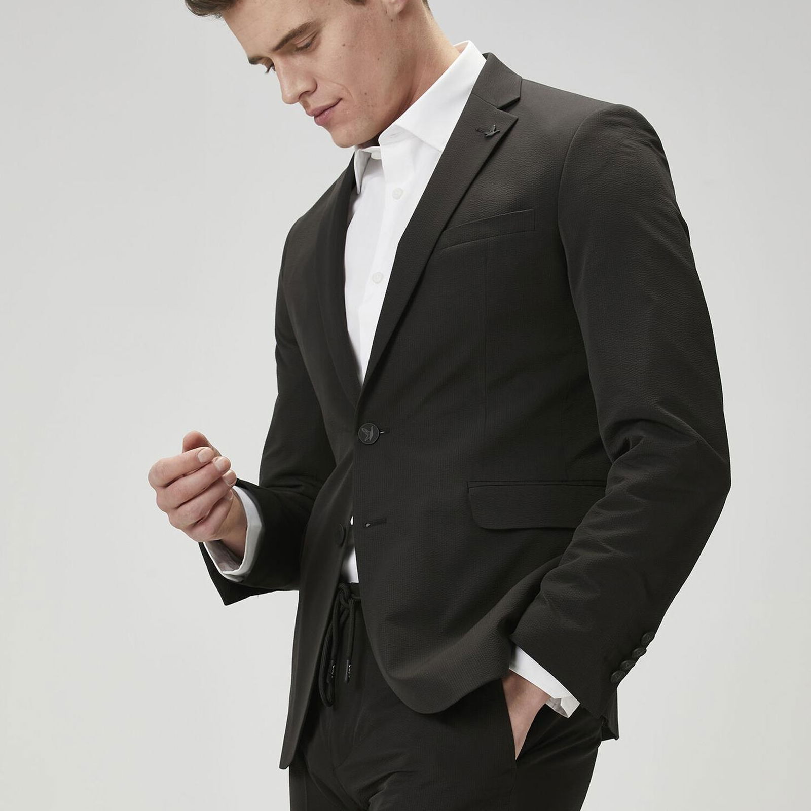 Beymen Club Erkek Drop 6 Slim Fit Siyah Takım Elbise