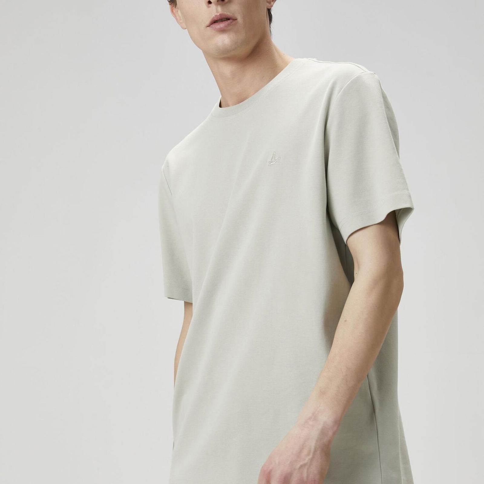 Beymen Club Erkek Relax Fit Açık Haki Basic T-shirt