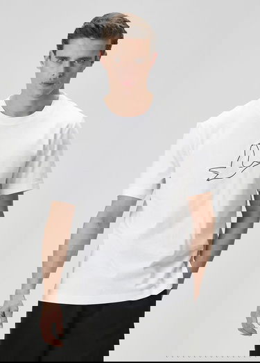  Beymen Club Erkek Relaxed Fit Beyaz T-shirt