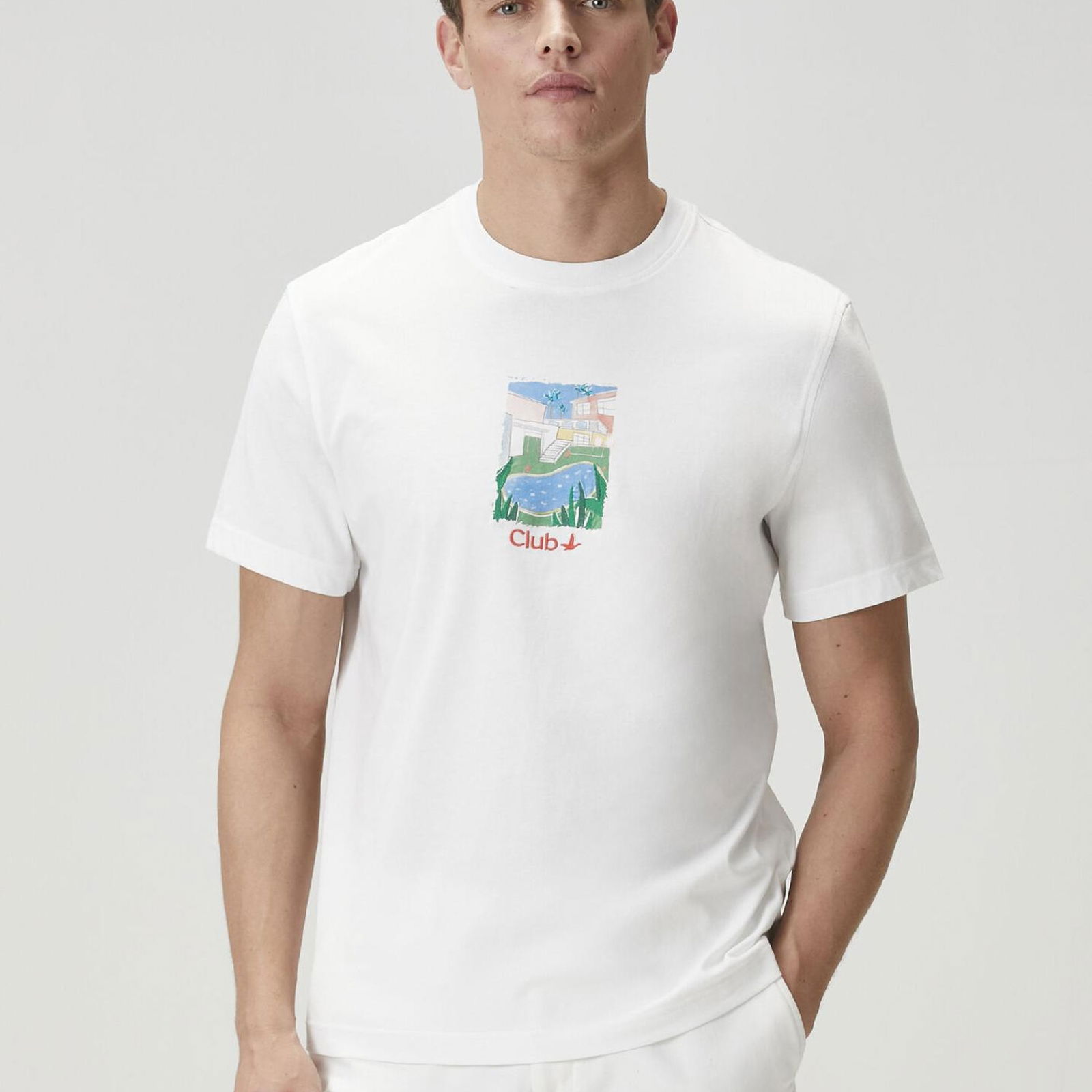 Beymen Club Erkek Beyaz Baskılı T-shirt
