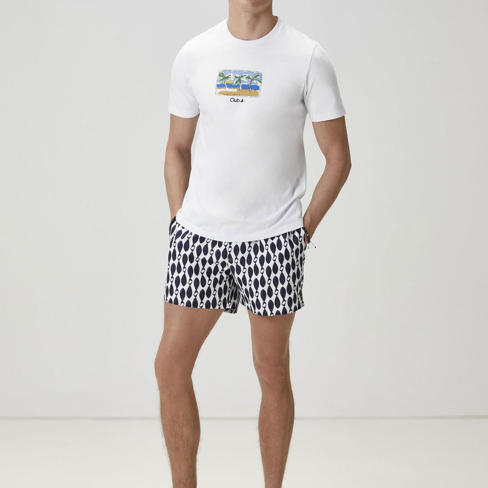 Beymen Club Erkek Beyaz Baskılı T-shirt