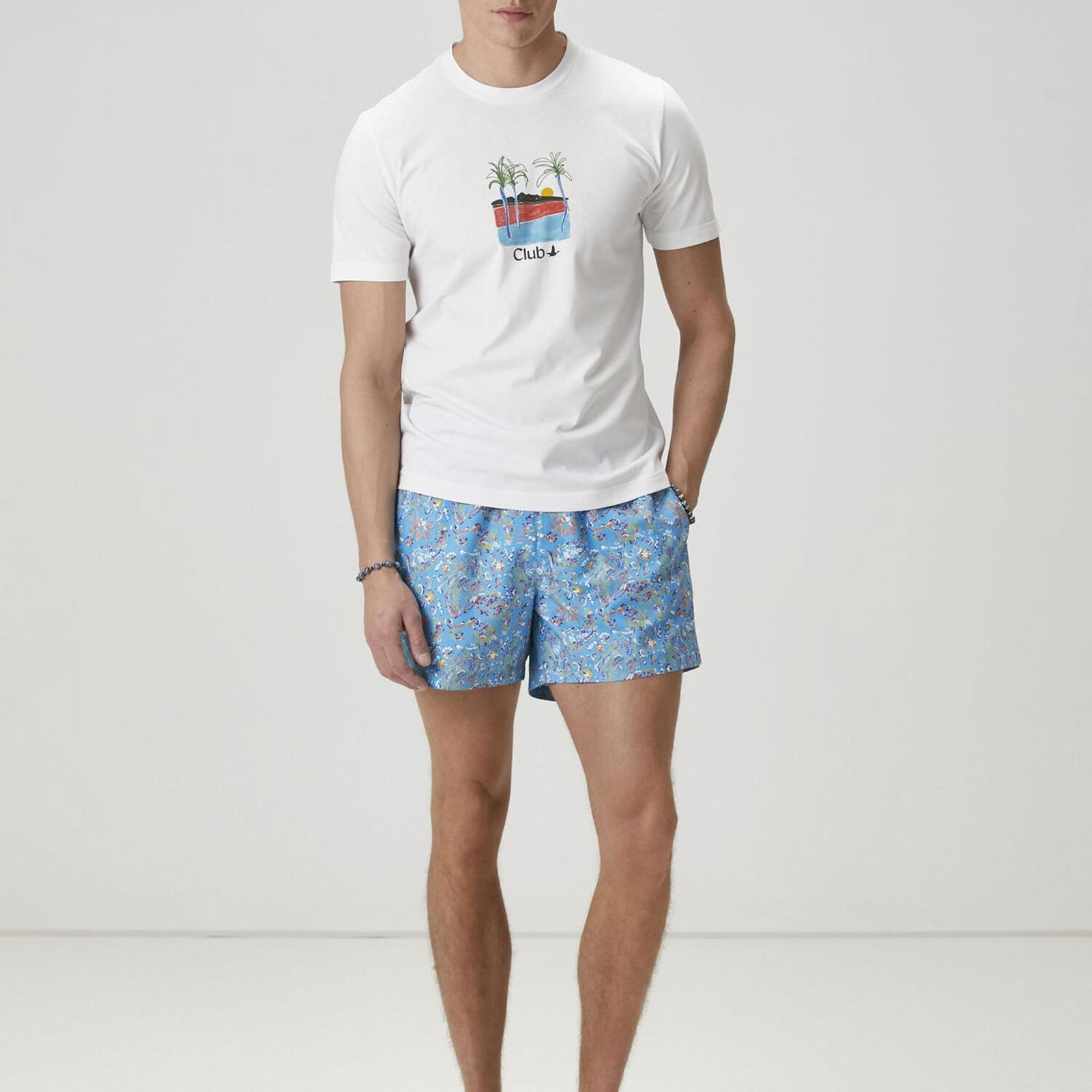 Beymen Club Erkek Beyaz Baskı Detaylı T-shirt