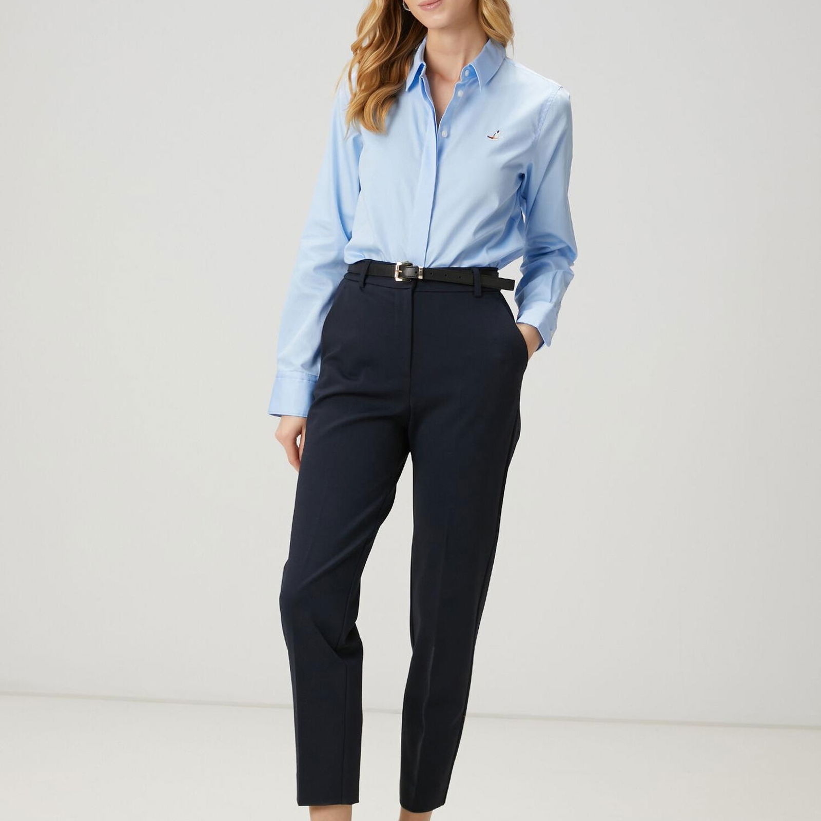 Beymen Club Kadin Mavi Basic Poplin Gömlek