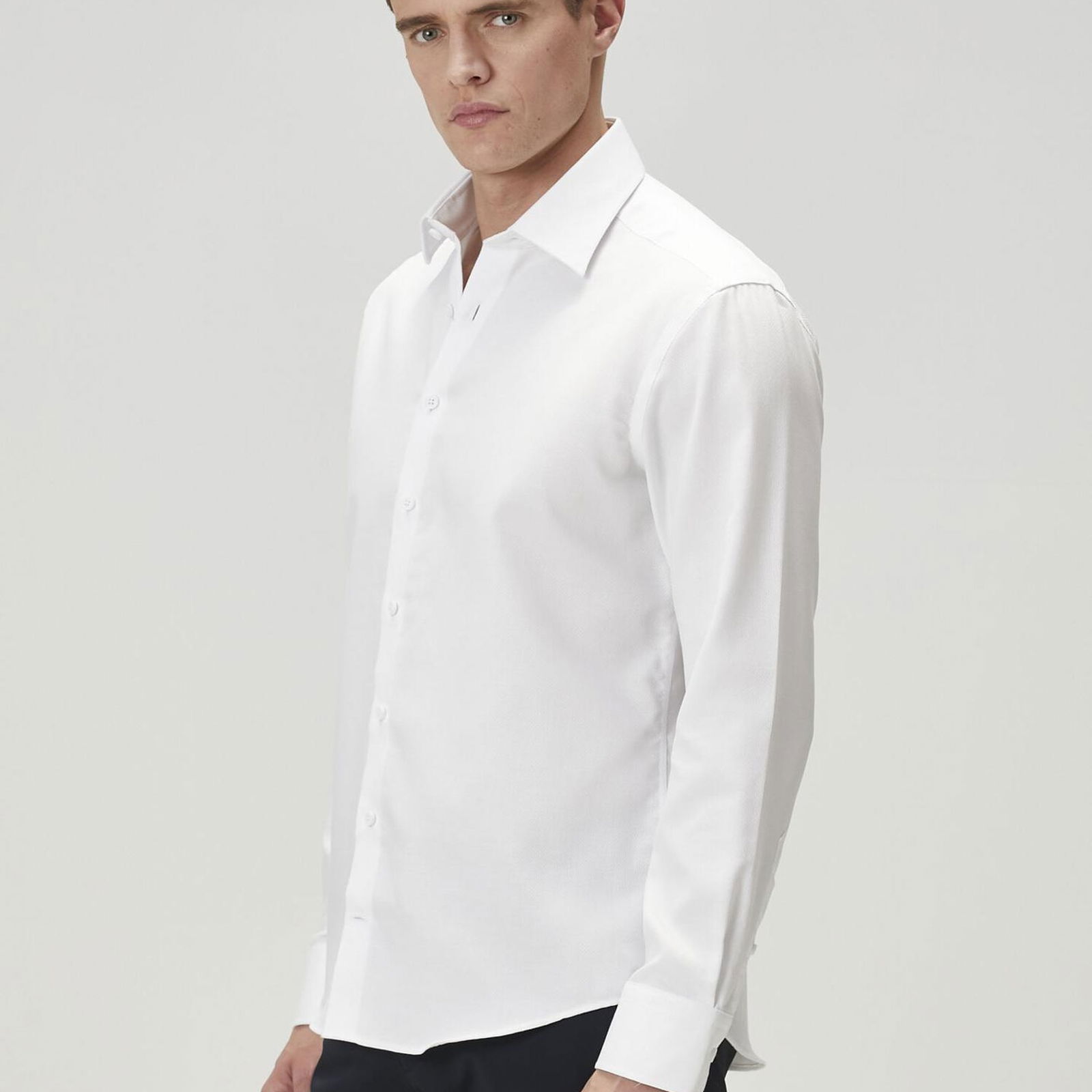 Beymen Club Erkek Comfort Fit Beyaz Non-Iron Gömlek