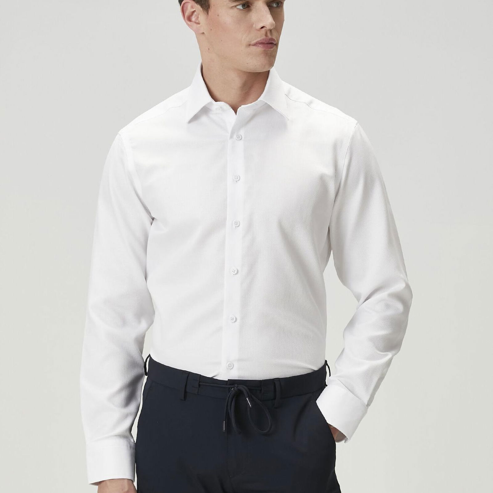 Beymen Club Erkek Comfort Fit Beyaz Non-Iron Gömlek