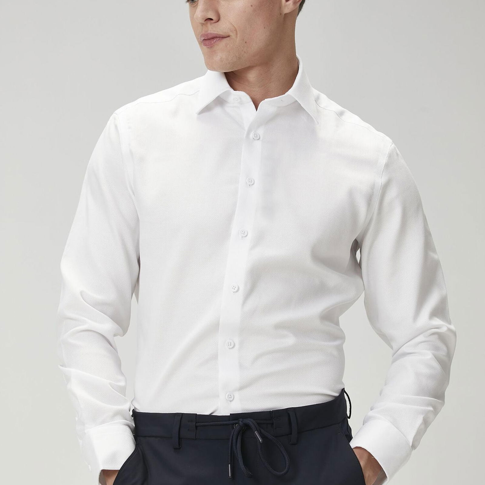 Beymen Club Erkek Comfort Fit Beyaz Non-Iron Gömlek