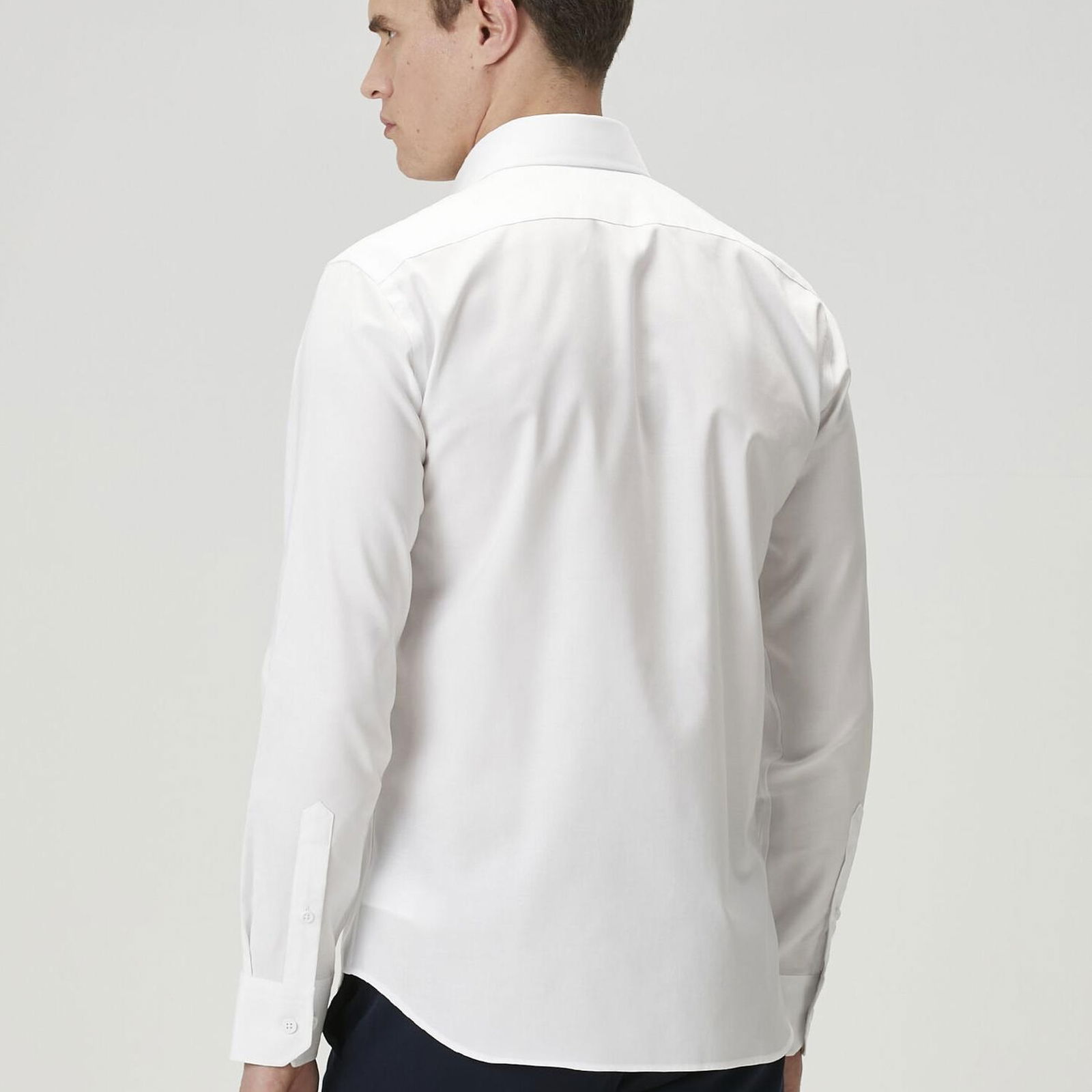 Beymen Club Erkek Slim Fit Beyaz Non-iron Oxford Gömlek