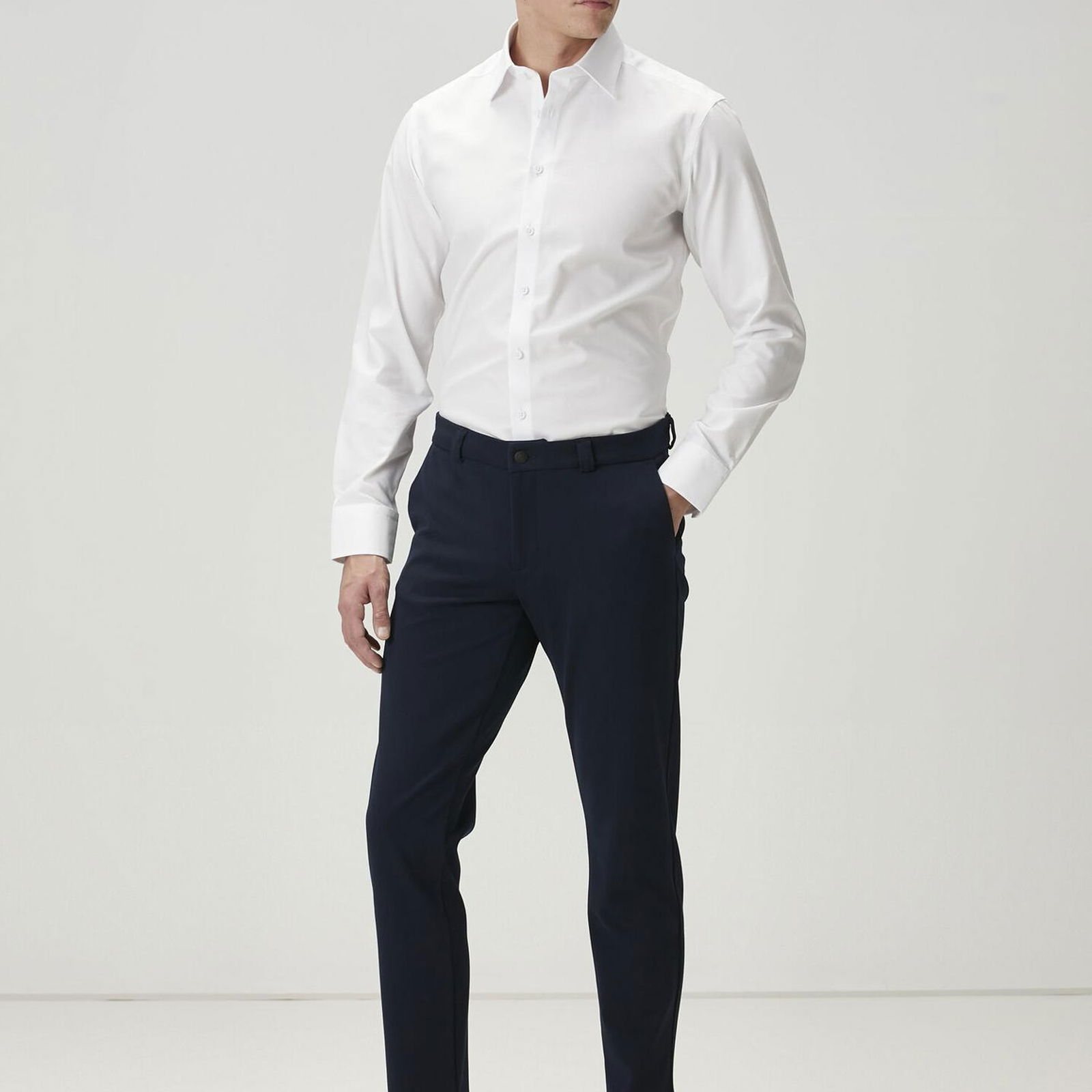 Beymen Club Erkek Slim Fit Beyaz Non-iron Oxford Gömlek