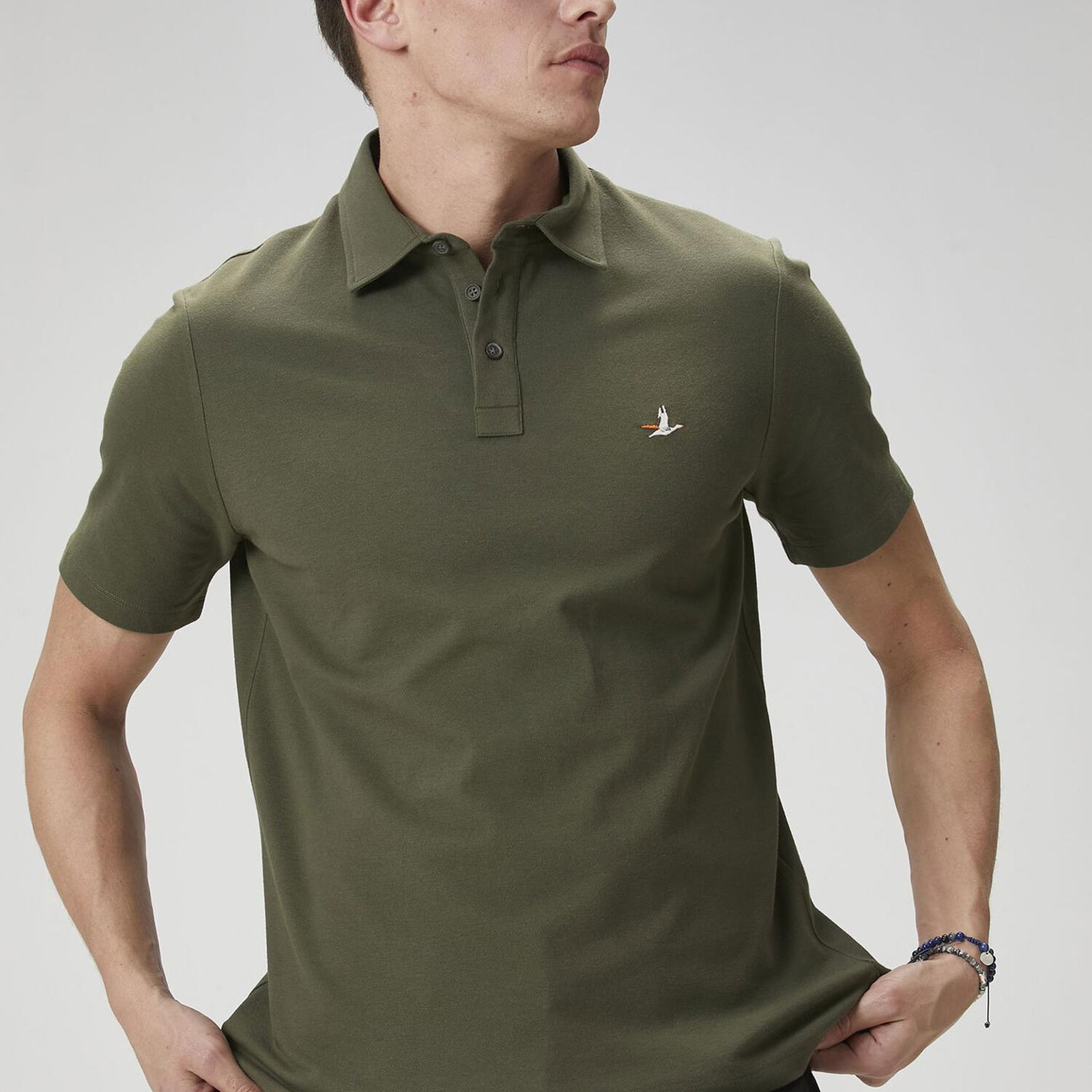 Beymen Club Erkek Comfort Fit Haki Polo Yaka T-shirt