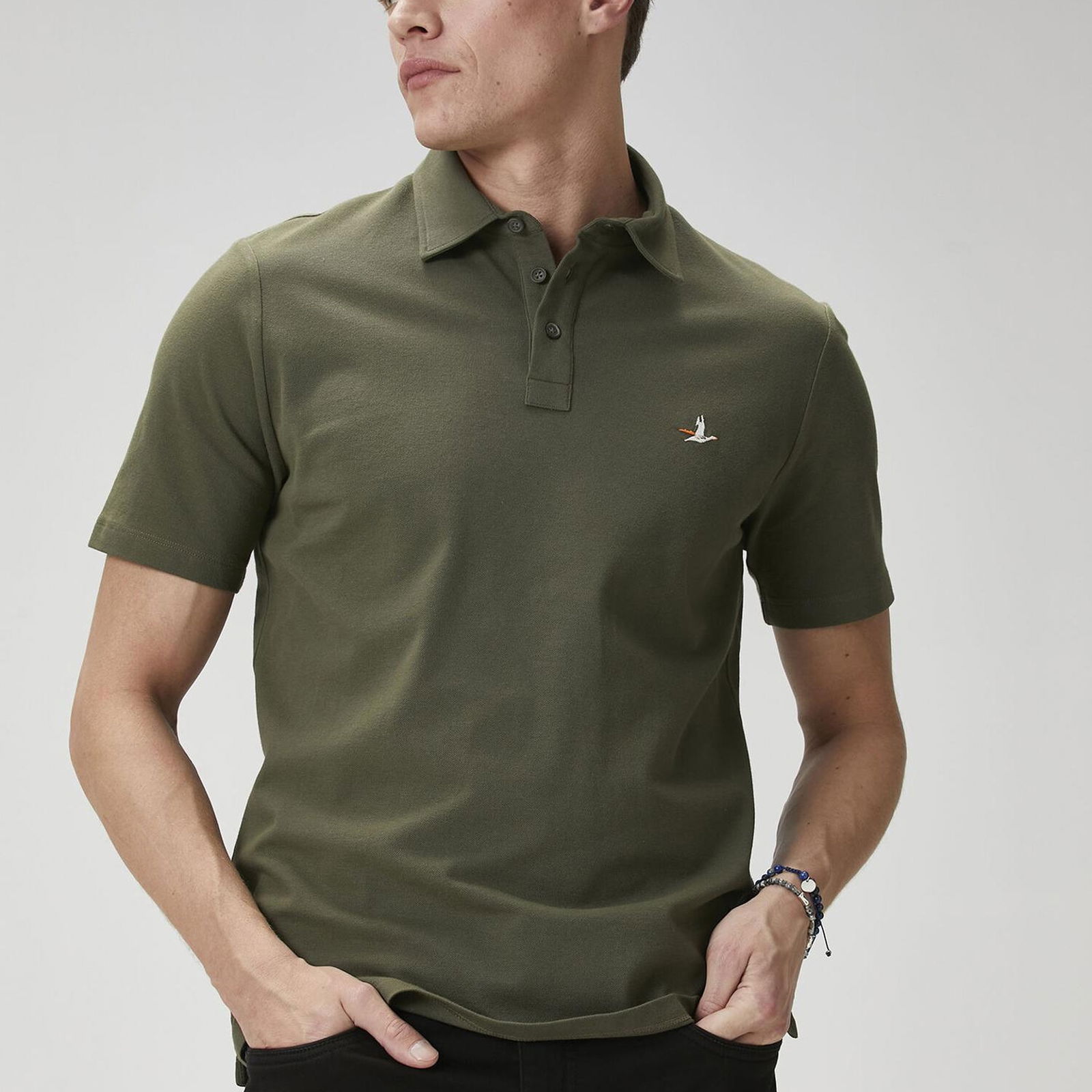 Beymen Club Erkek Comfort Fit Haki Polo Yaka T-shirt
