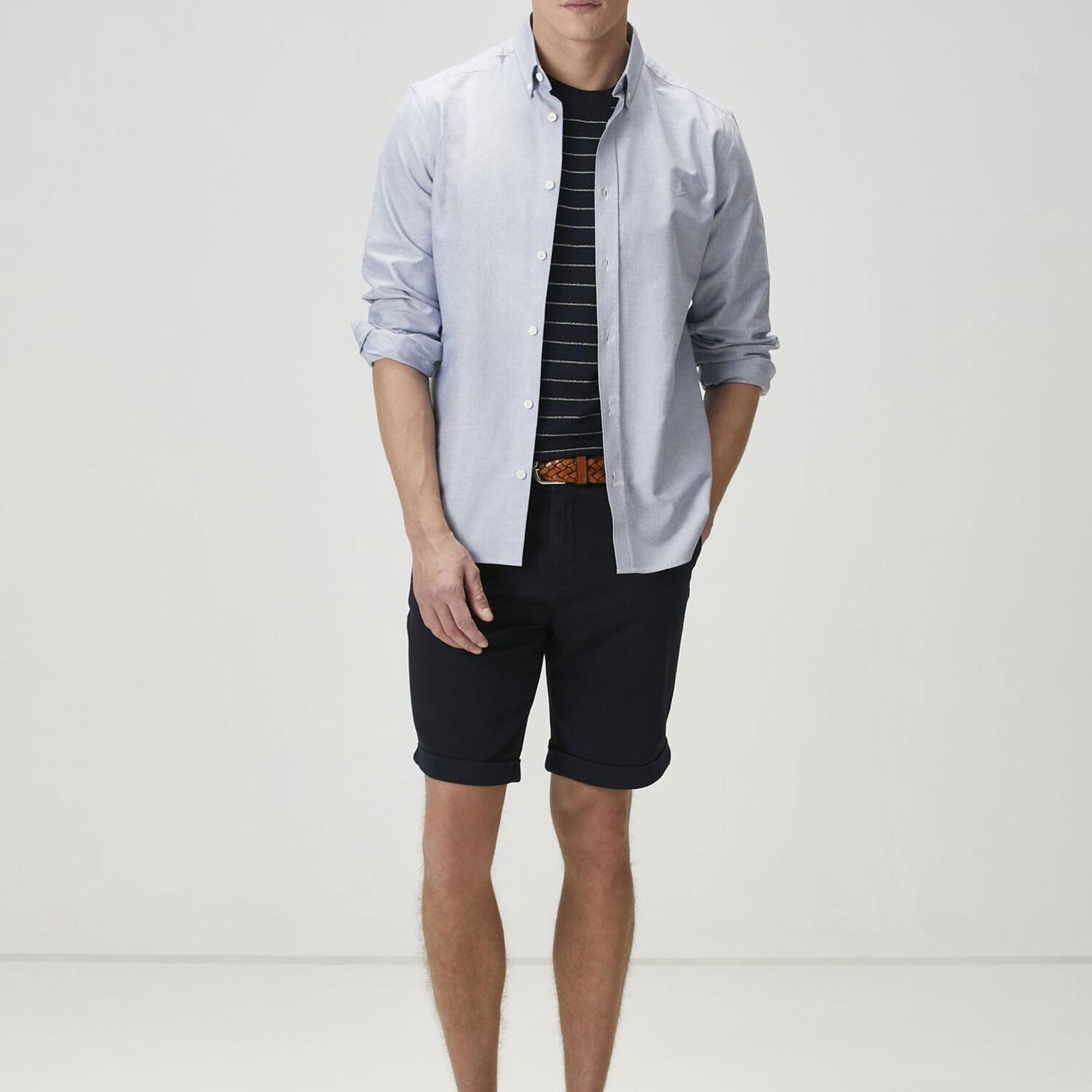 Beymen Club Erkek Comfort Fit Indigo Oxford Gömlek