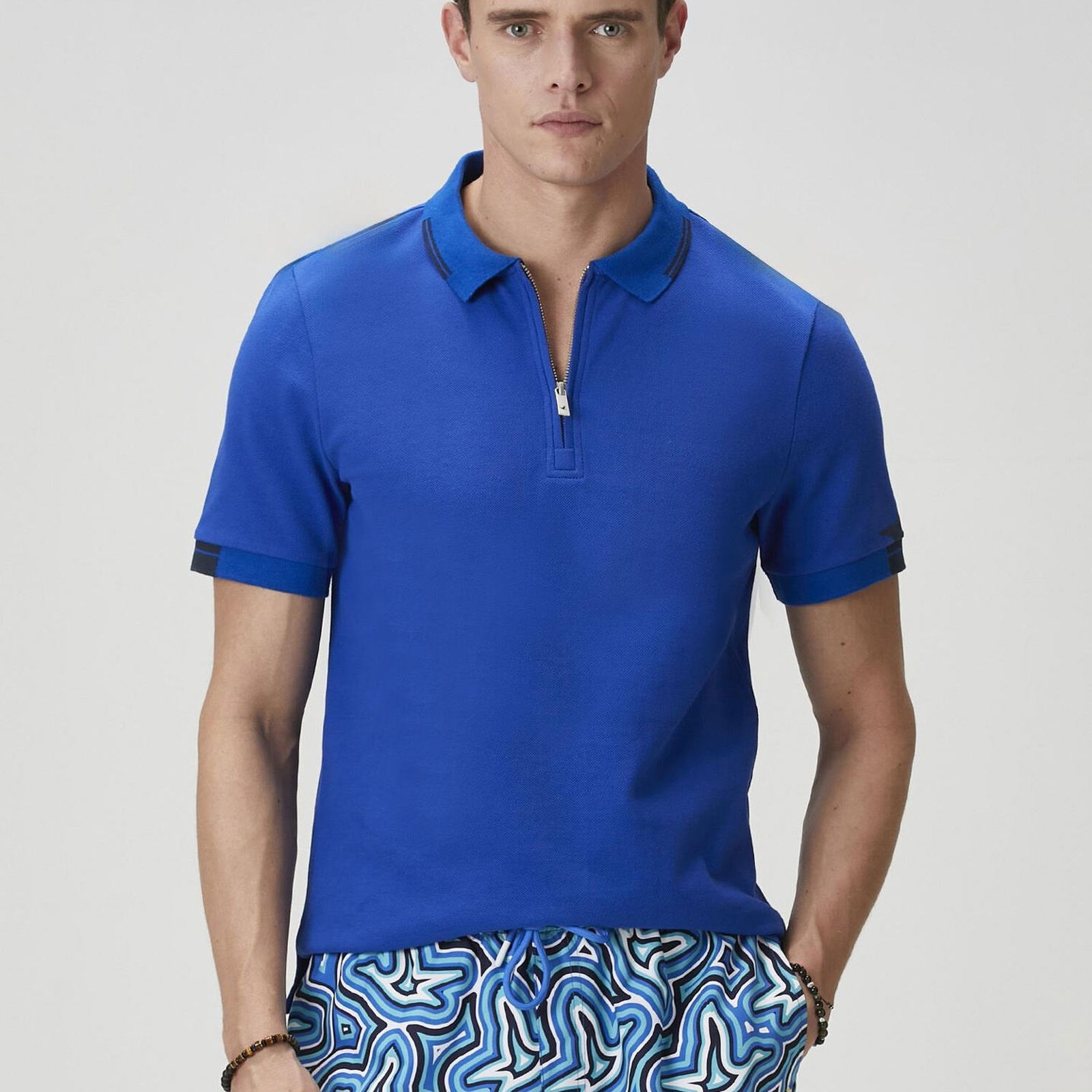 Beymen Club Erkek Comfort Fit Saks Polo Yaka T-shirt
