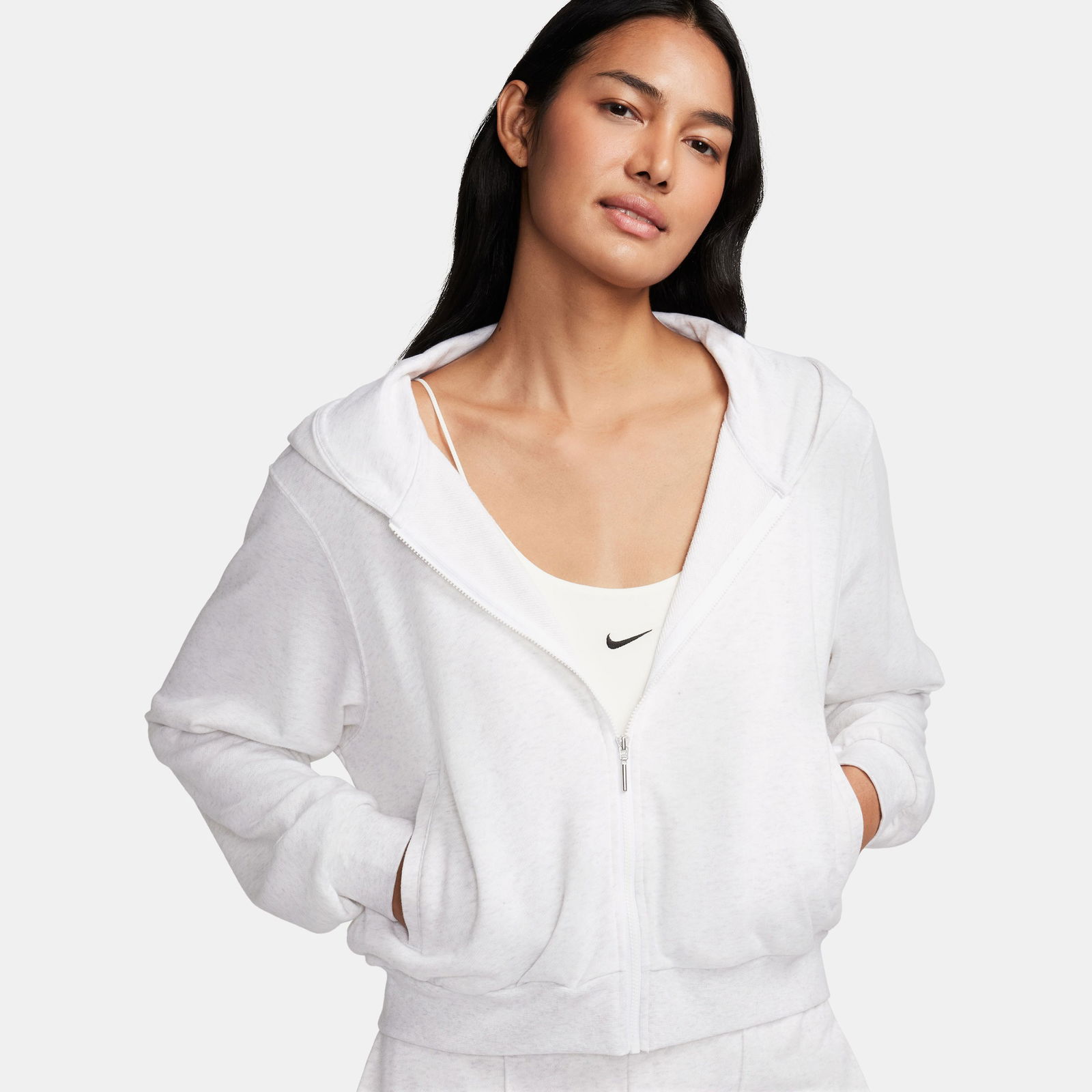 Nike Sportswear Chill Terry Kadın Gri Eşofman Üstü