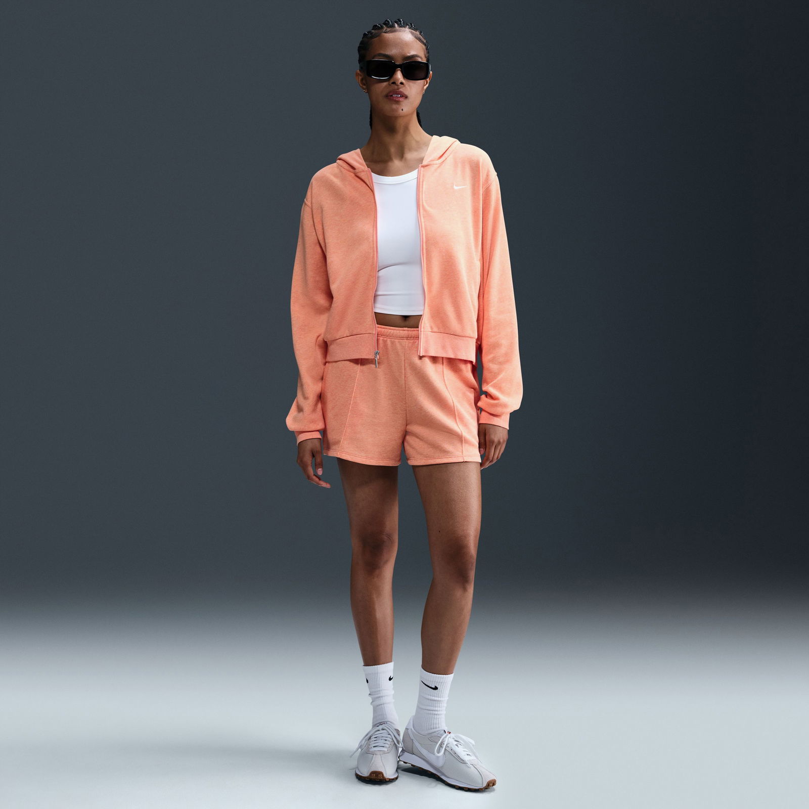 Nike Sportswear Chill Terry Kadın Turuncu Eşofman Üstü