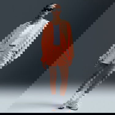  Nike Sportswear Chill Terry Kadın Turuncu Eşofman Üstü
